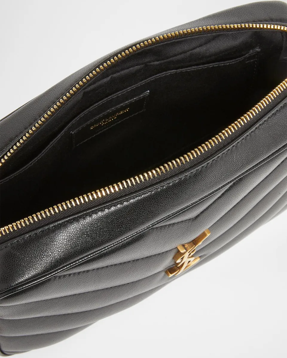 Saint Laurent LouLou YSL Chevron Quilted Crossbody Bag | Thumbnail 4
