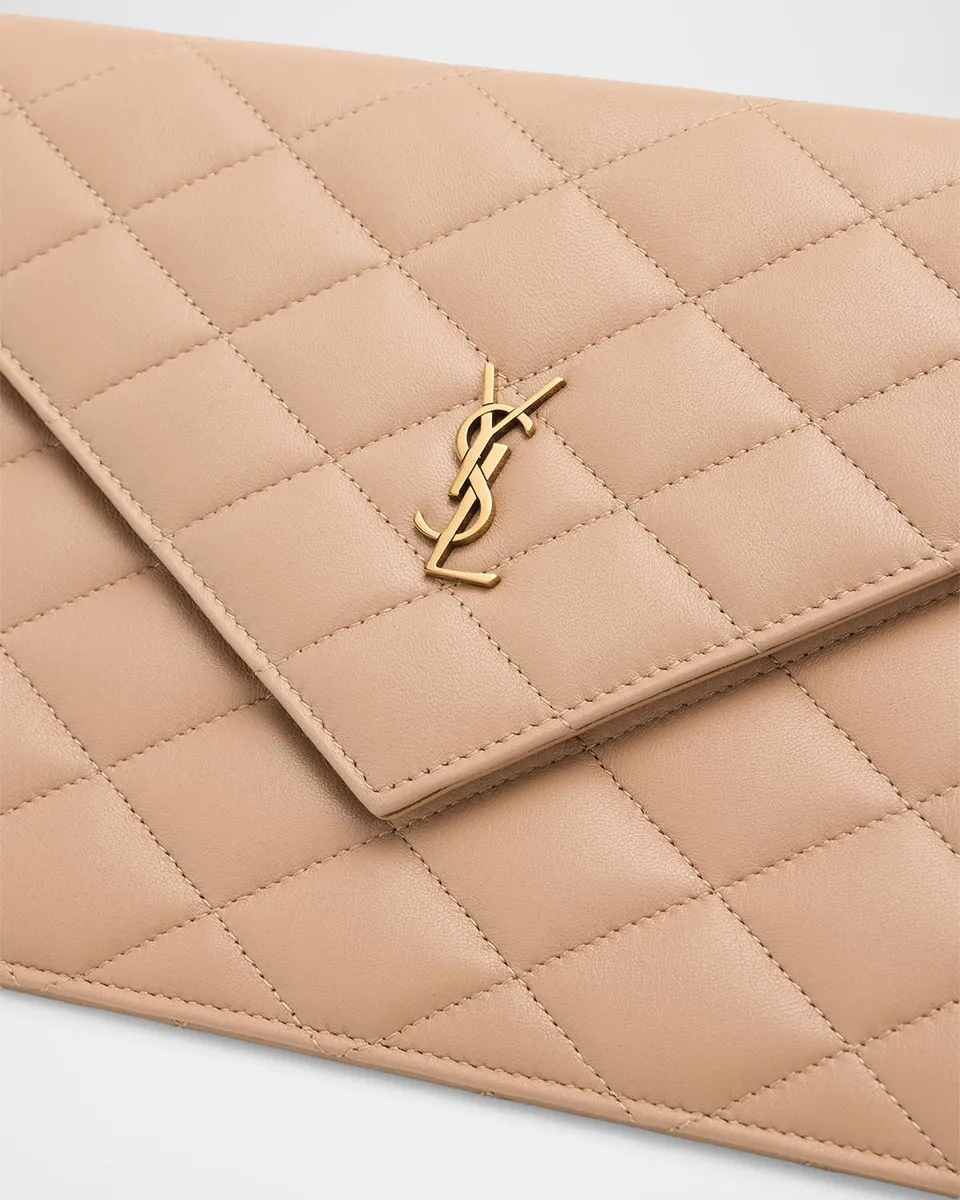 Saint Laurent Paris Pouch in Lambskin Leather | Thumbnail 6 Saint Laurent Paris Pouch in Lambskin Leather | Thumbnail 6