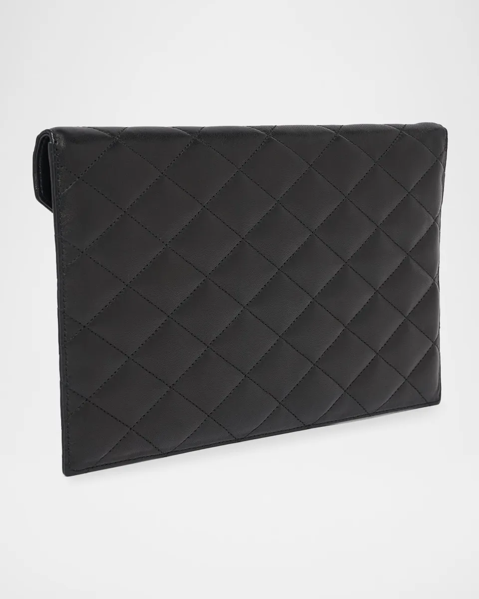 Saint Laurent Paris Pouch in Lambskin Leather | Thumbnail 3 Saint Laurent Paris Pouch in Lambskin Leather | Thumbnail 3