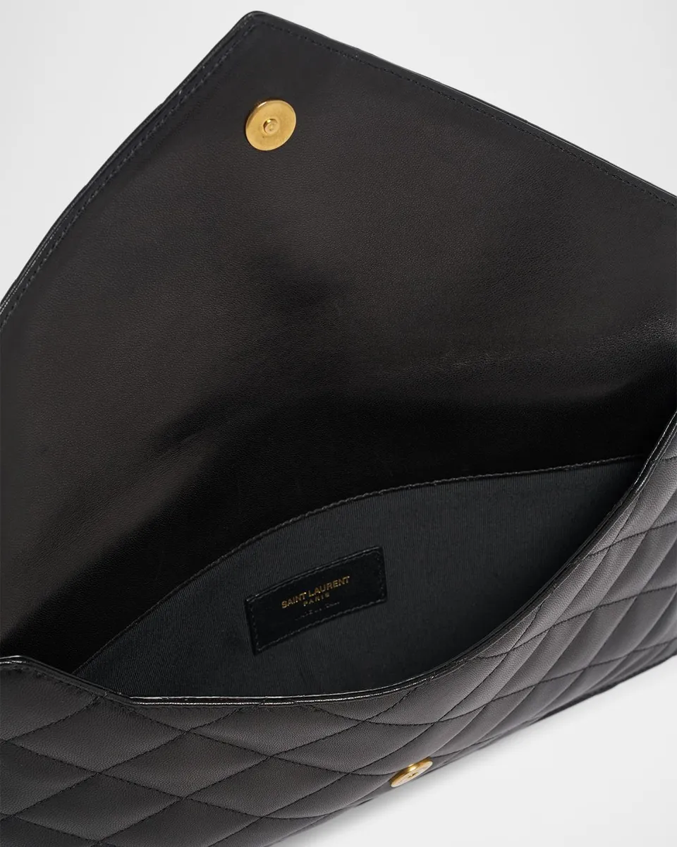 Saint Laurent Paris Pouch in Lambskin Leather | Thumbnail 4 Saint Laurent Paris Pouch in Lambskin Leather | Thumbnail 4