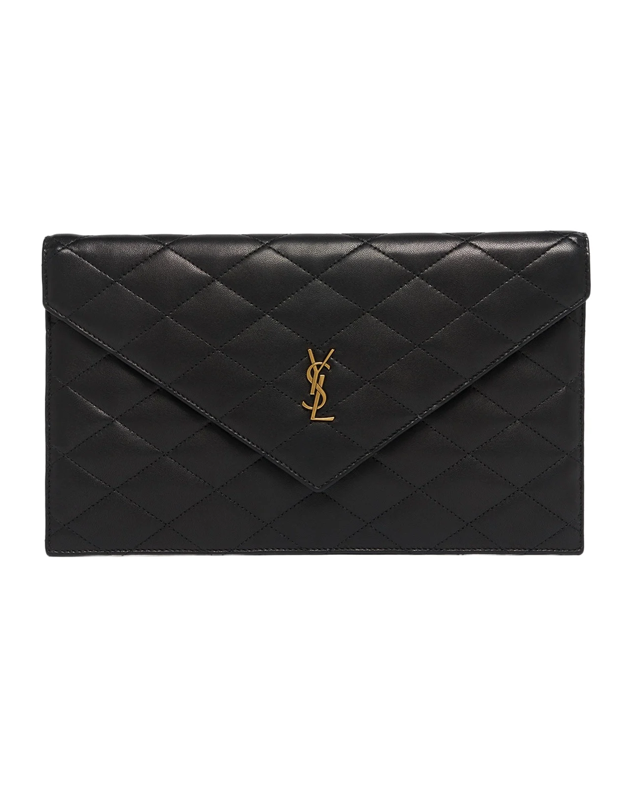 Saint Laurent Paris Pouch in Lambskin Leather