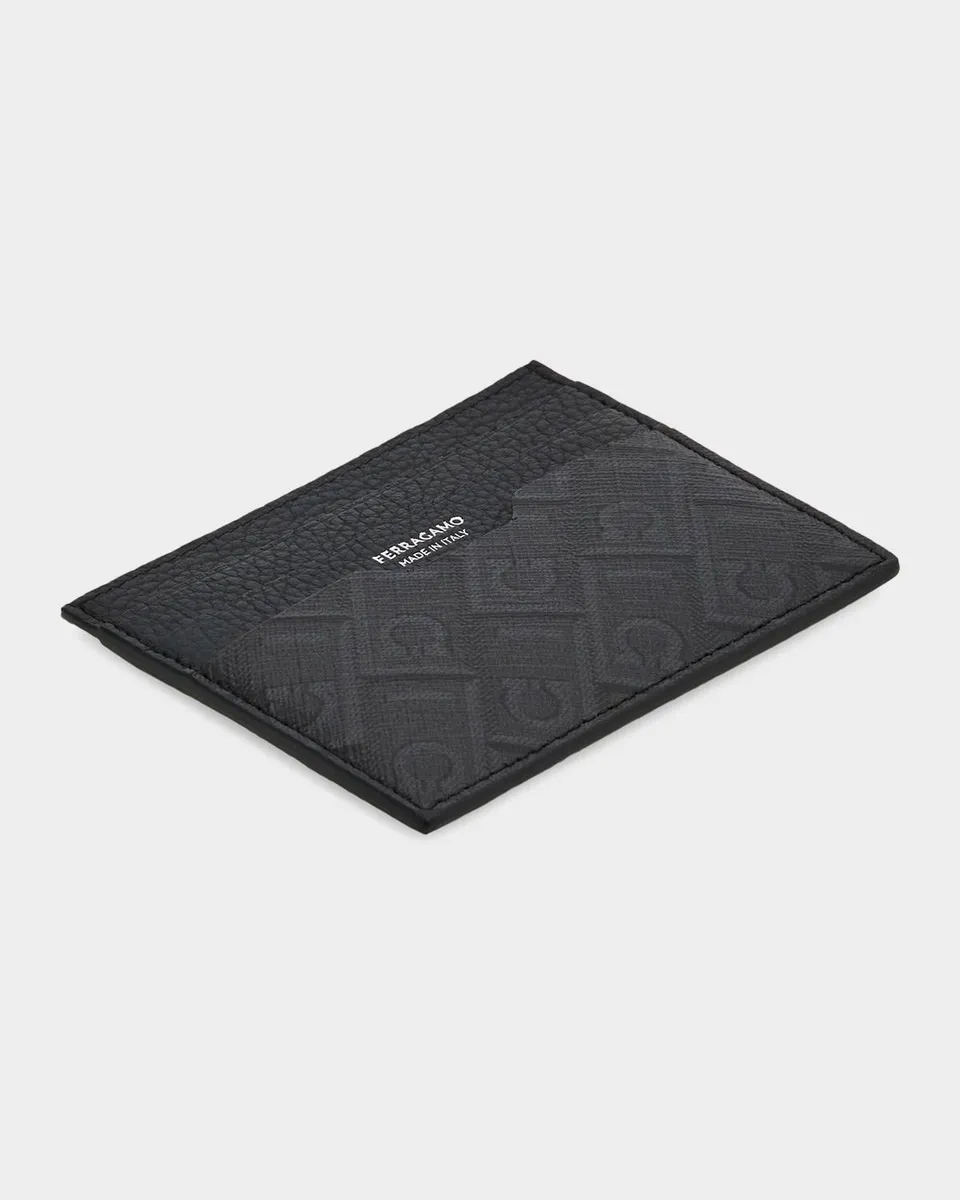 Ferragamo Men's Monogram Card Case | Thumbnail 2 Ferragamo Men's Monogram Card Case | Thumbnail 2