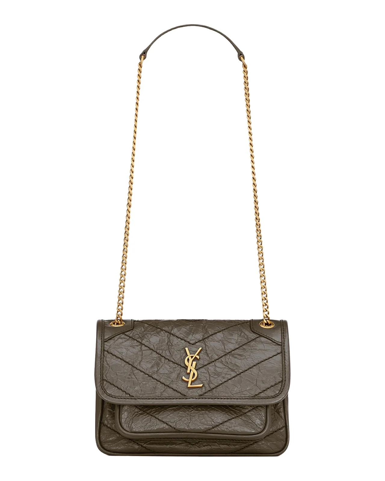 Saint Laurent Niki Mini Vintage Leather Shoulder Bag