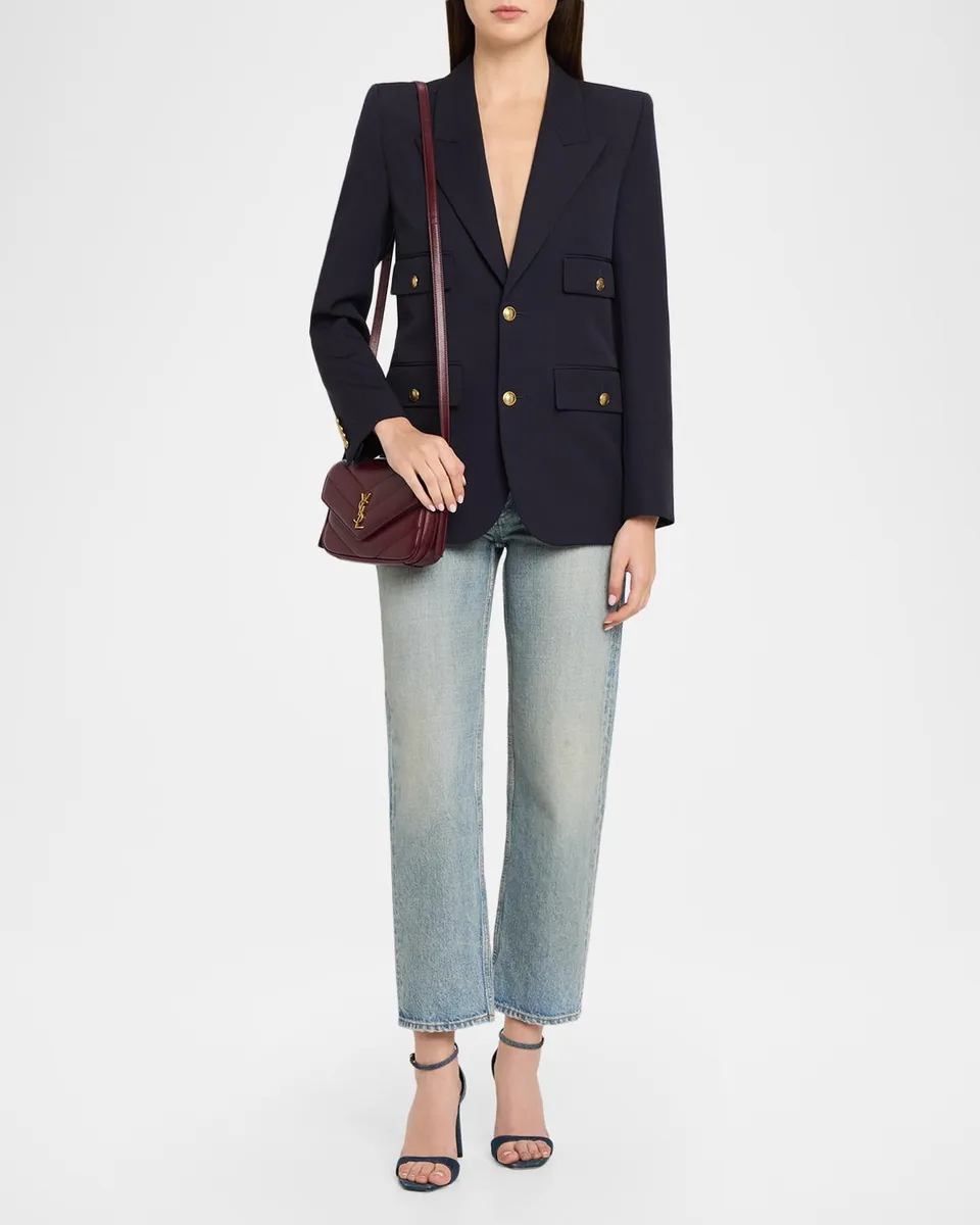 Saint Laurent Toy Loulou YSL Quilted Leather Crossbody Bag | Thumbnail 5