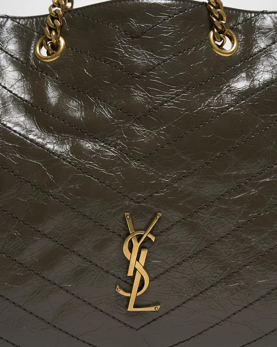 Saint Laurent Niki YSL Chevron Quilted Shopping Tote Bag | Thumbnail 6 Saint Laurent Niki YSL Chevron Quilted Shopping Tote Bag | Thumbnail 6