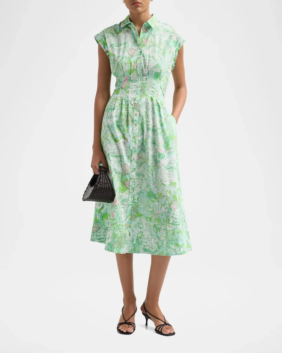 Lilly Pulitzer Tonya Cotton Midi Shirtdress | Thumbnail 2 Lilly Pulitzer Tonya Cotton Midi Shirtdress | Thumbnail 2