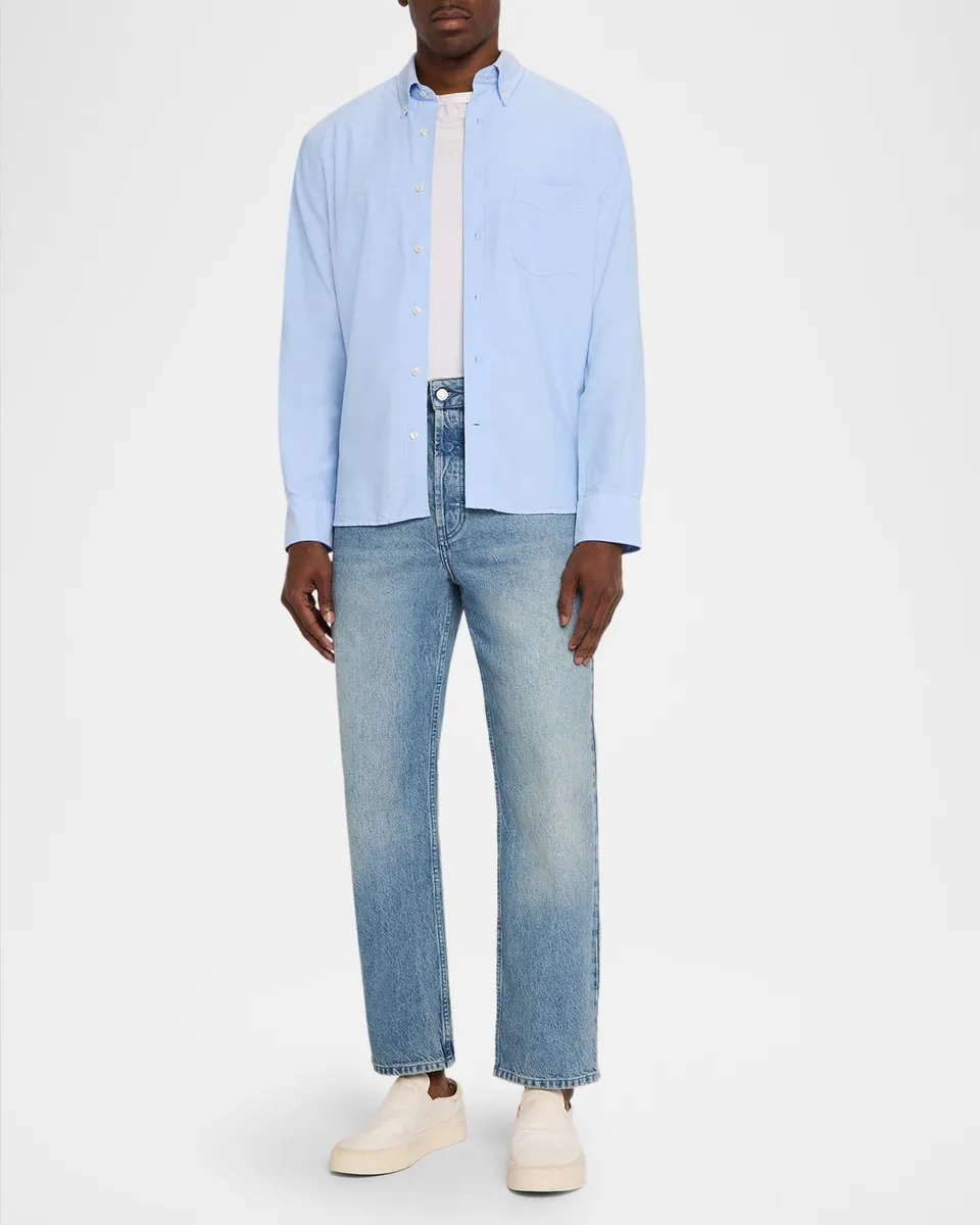 OFFICINE GÉNÉRALE Men's Vintage Original Straight-Leg Jeans | Thumbnail 2 OFFICINE GÉNÉRALE Men's Vintage Original Straight-Leg Jeans | Thumbnail 2