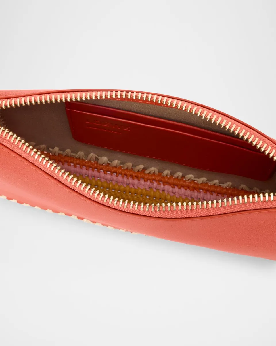 Loewe x Paula's Ibiza Rio Leather & Striped Raffia Shoulder Bag | Thumbnail 4