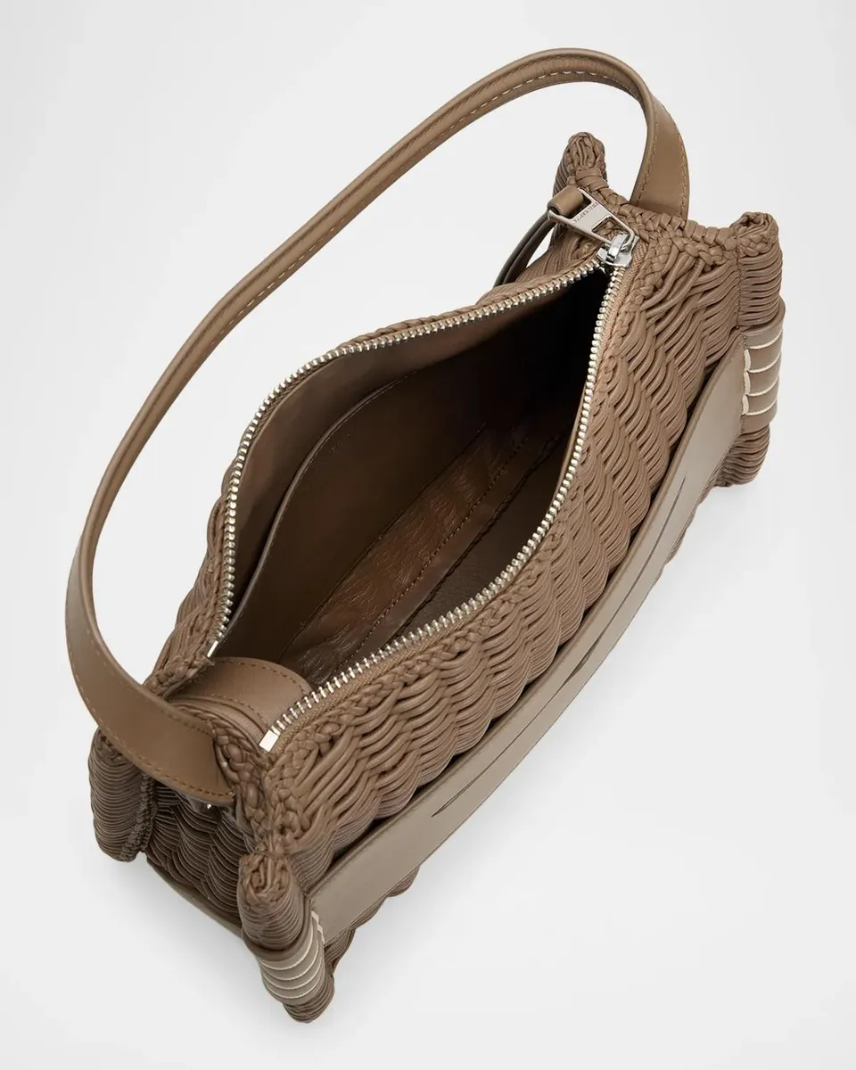 JW Anderson Woven Leather Top Handle Bag | Thumbnail 4