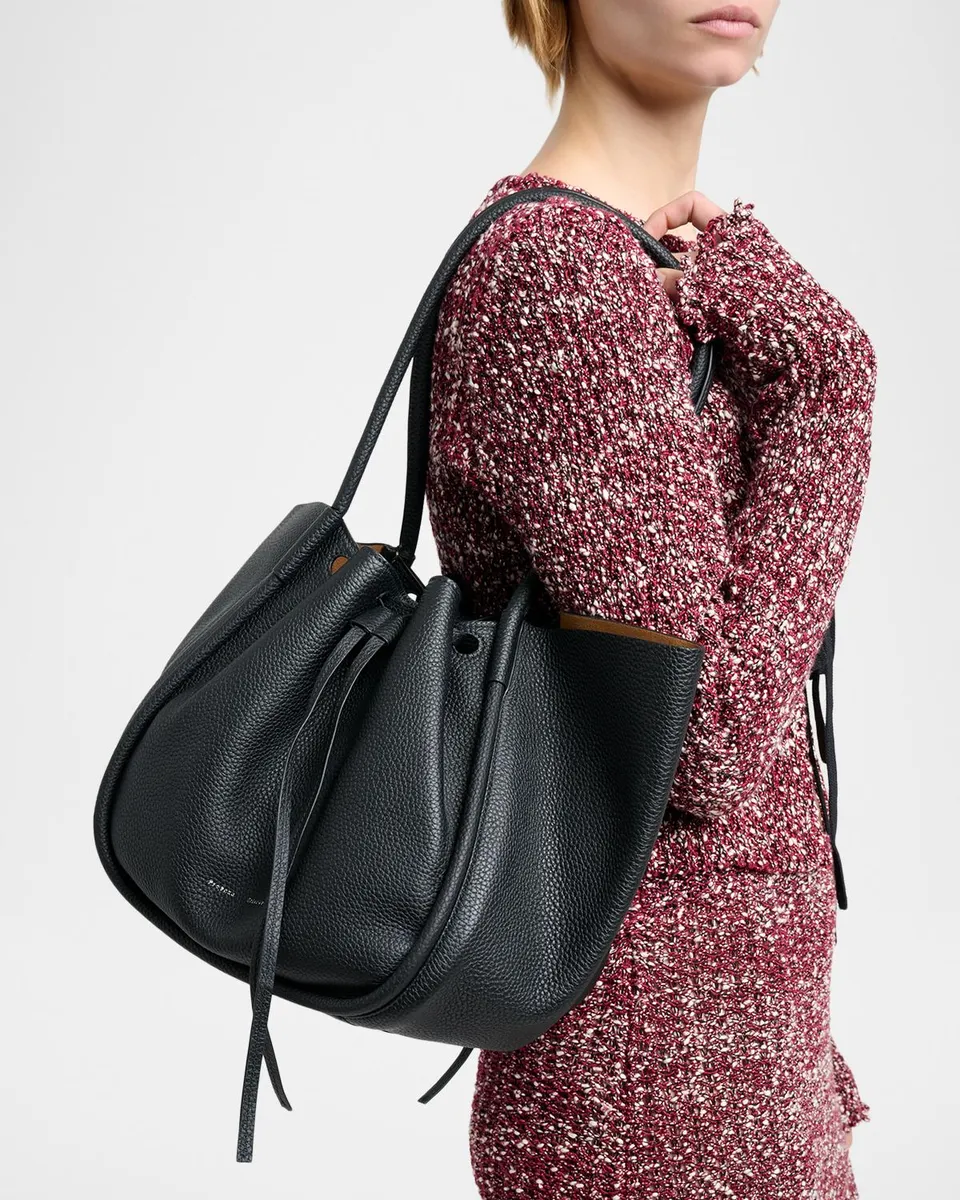 Proenza Schouler Large Ruched Leather Tote Bag | Thumbnail 2