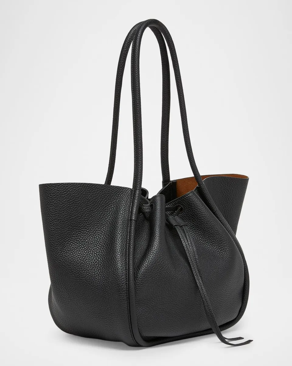 Proenza Schouler Large Ruched Leather Tote Bag | Thumbnail 3
