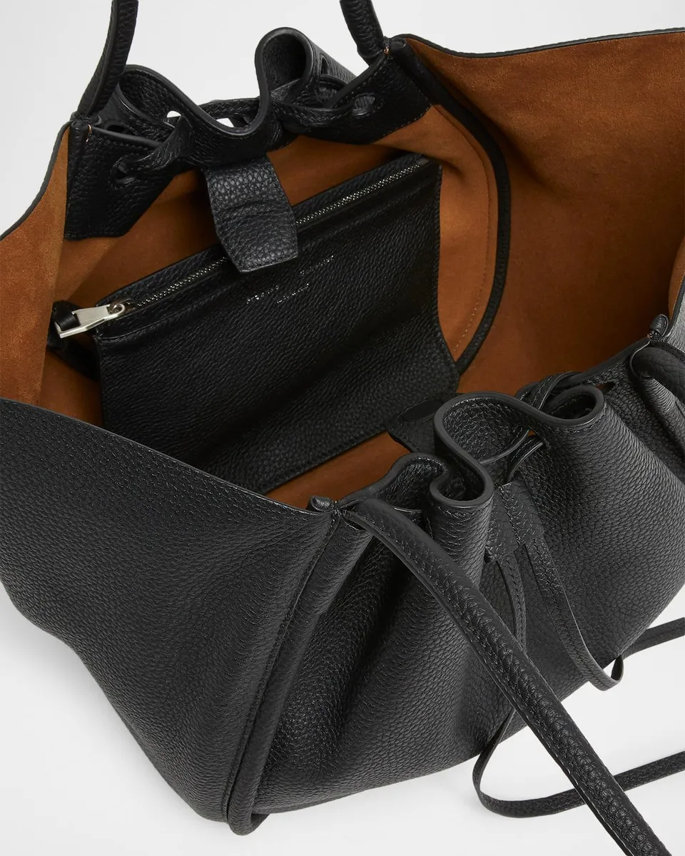 Proenza Schouler Large Ruched Leather Tote Bag | Thumbnail 4