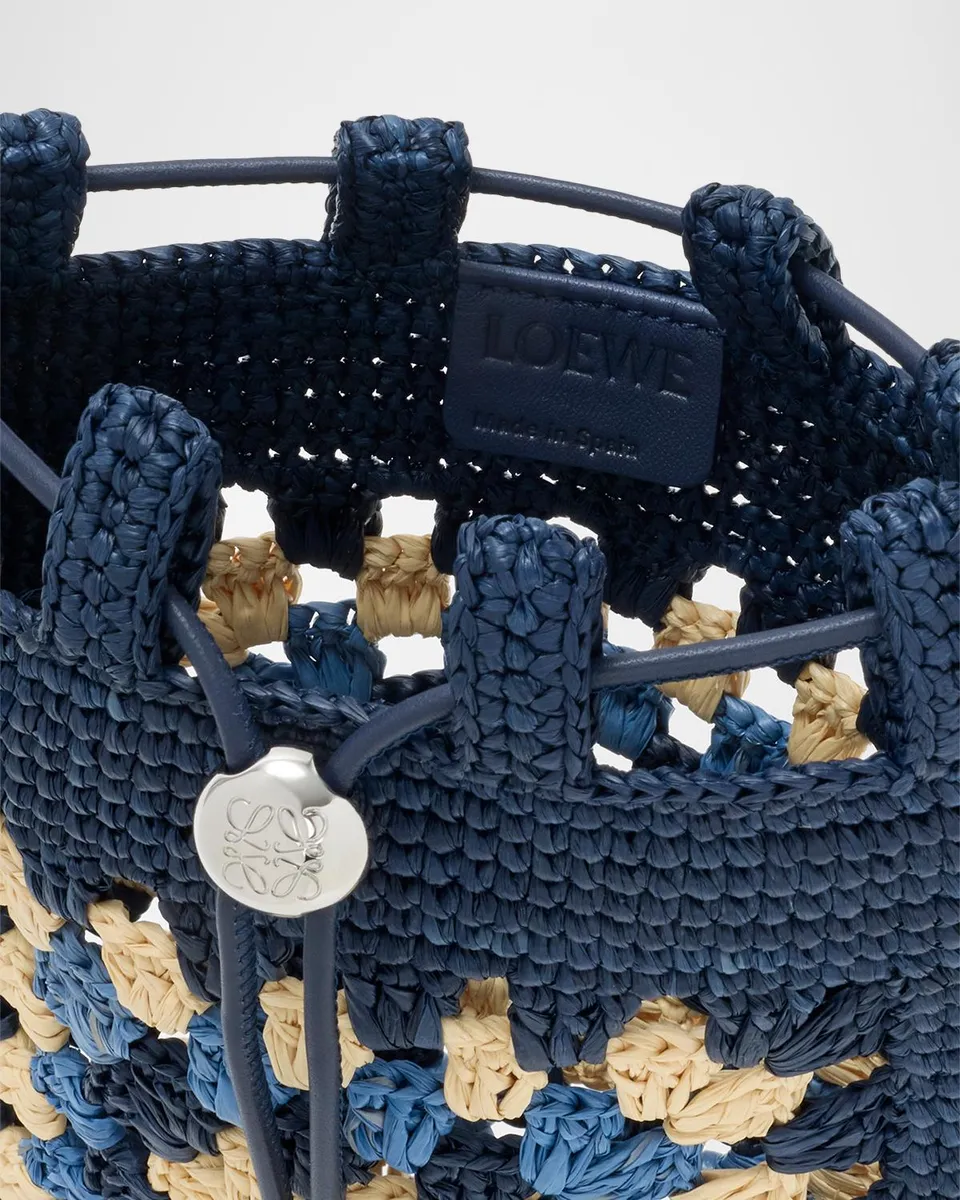 Loewe x Paula's Ibiza Crochet Raffia Pocket Crossbody Bag | Thumbnail 4