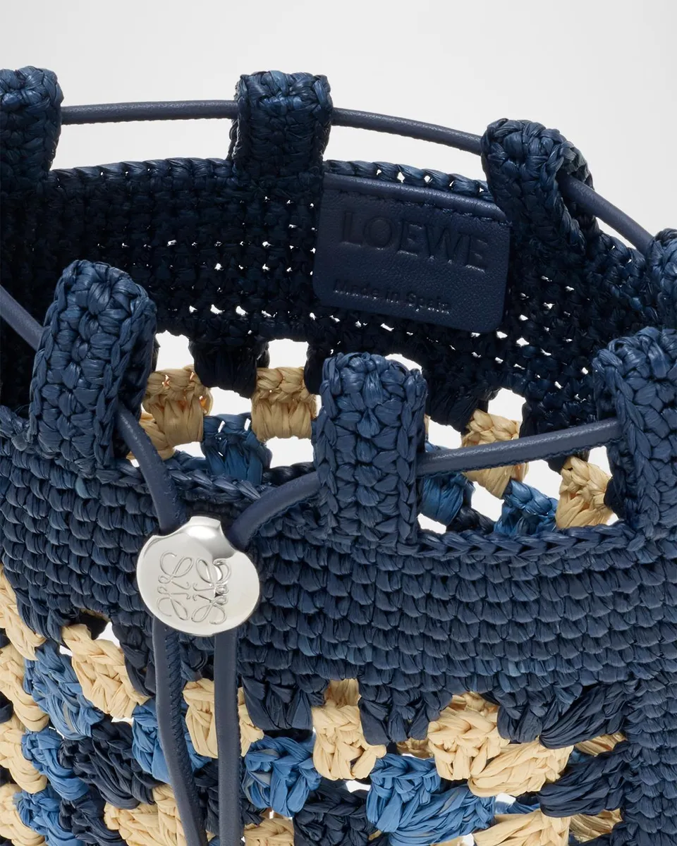 Loewe x Paula's Ibiza Crochet Raffia Pocket Crossbody Bag | Thumbnail 5
