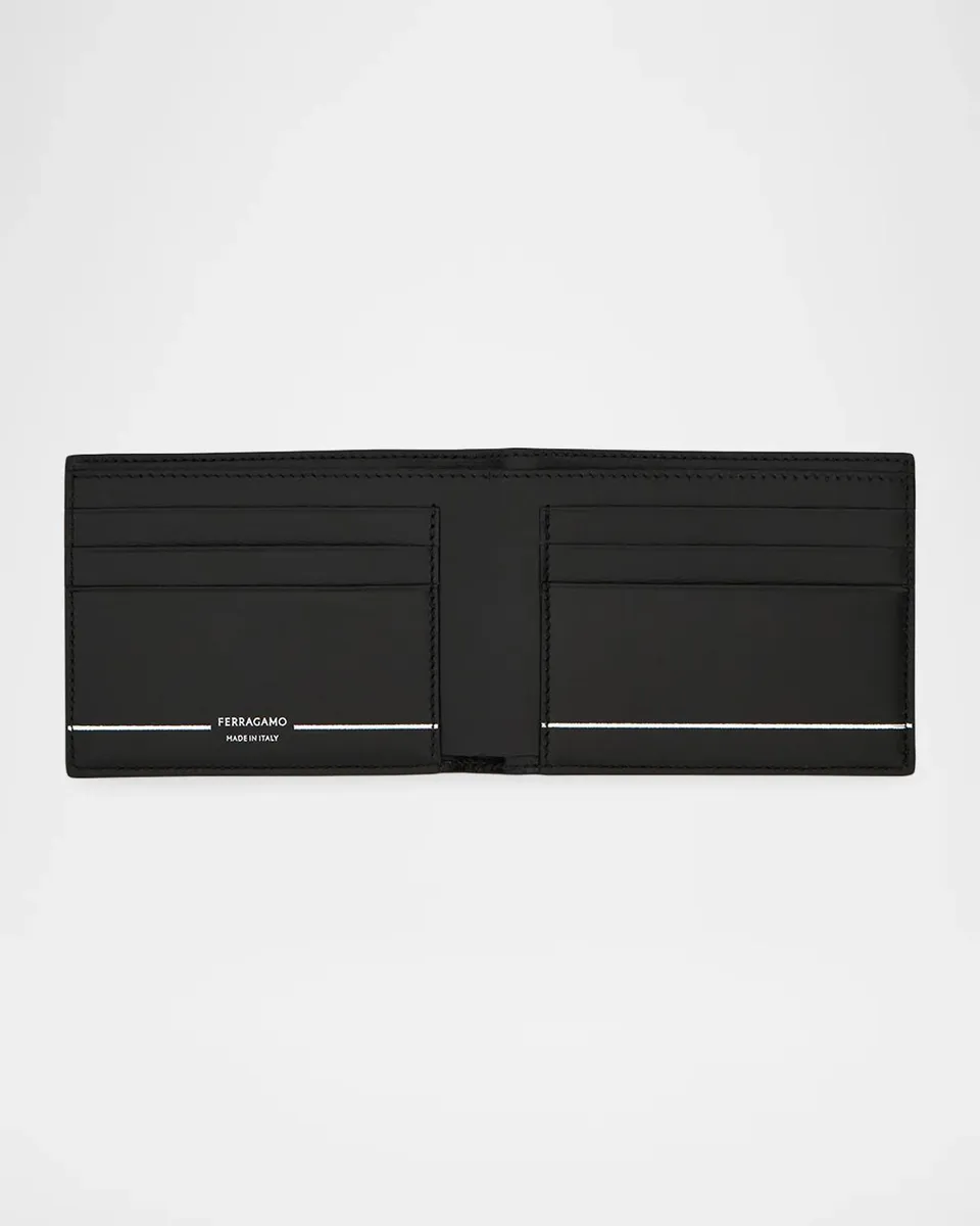 Ferragamo Men's Micro Gancini Leather Wallet | Thumbnail 3 Ferragamo Men's Micro Gancini Leather Wallet | Thumbnail 3