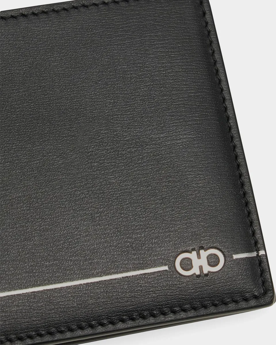Ferragamo Men's Micro Gancini Leather Wallet | Thumbnail 5 Ferragamo Men's Micro Gancini Leather Wallet | Thumbnail 5