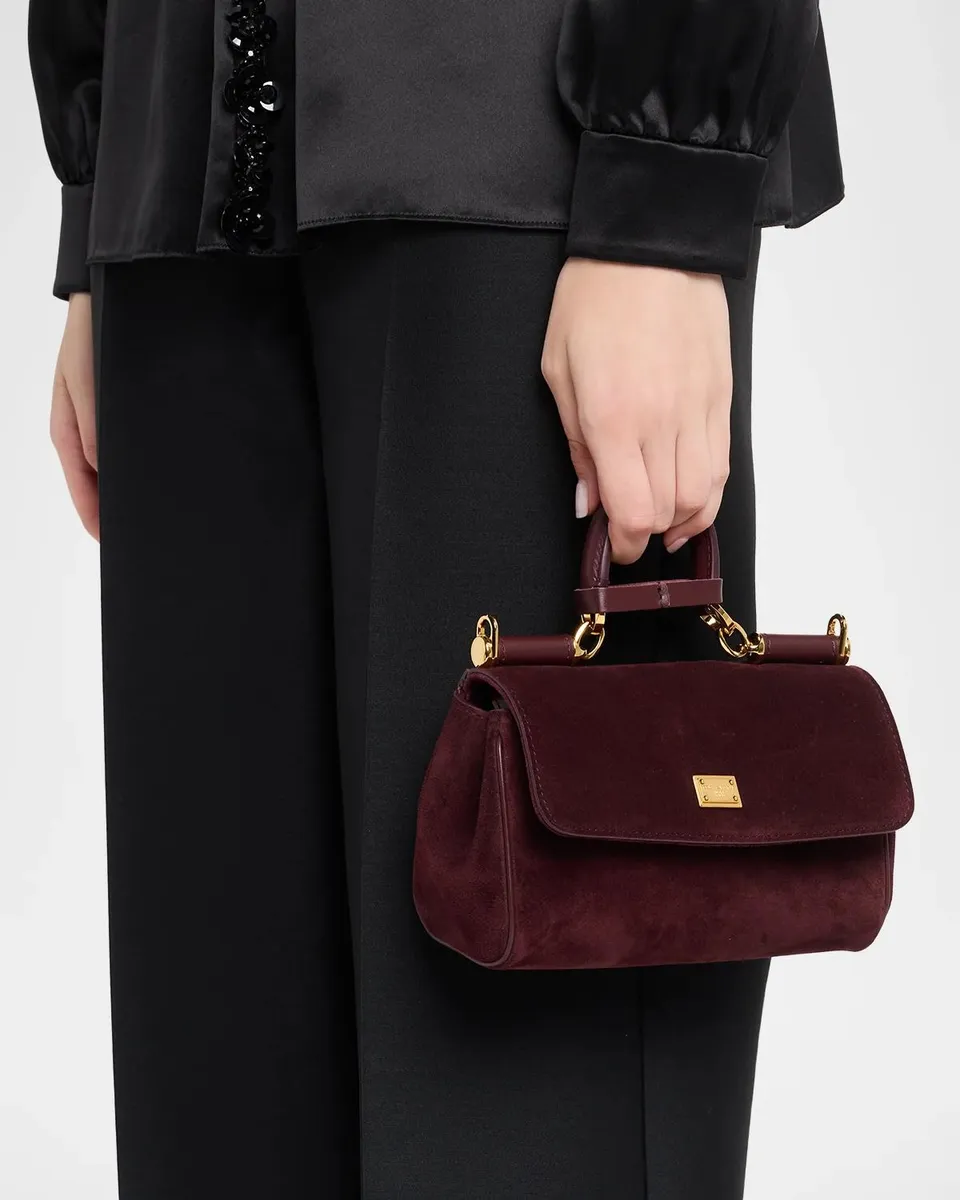 Dolce & Gabbana My Sicily Suede Top Handle Bag | Thumbnail 2 Dolce & Gabbana My Sicily Suede Top Handle Bag | Thumbnail 2