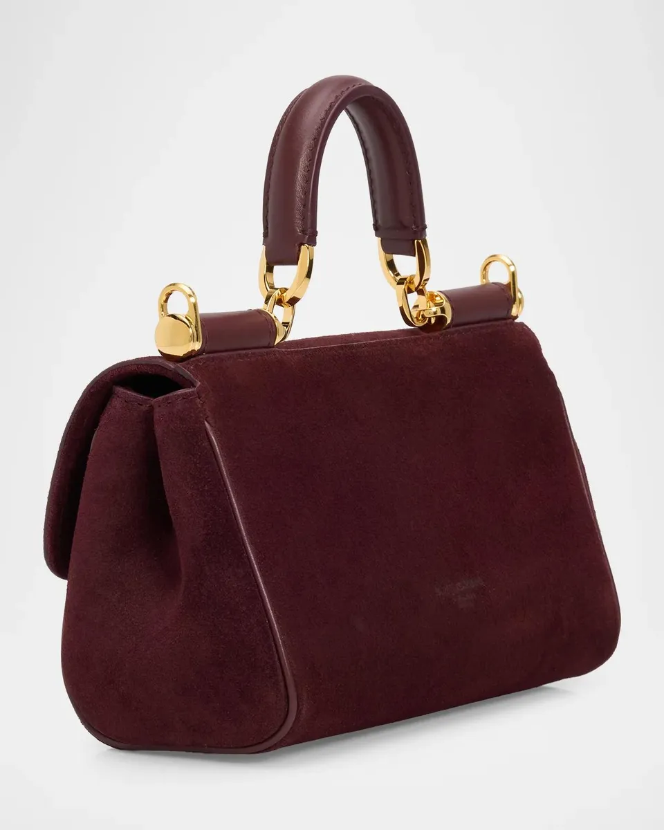 Dolce & Gabbana My Sicily Suede Top Handle Bag | Thumbnail 3 Dolce & Gabbana My Sicily Suede Top Handle Bag | Thumbnail 3