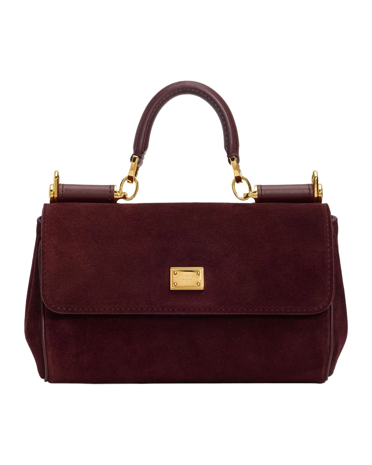 Dolce & Gabbana My Sicily Suede Top Handle Bag