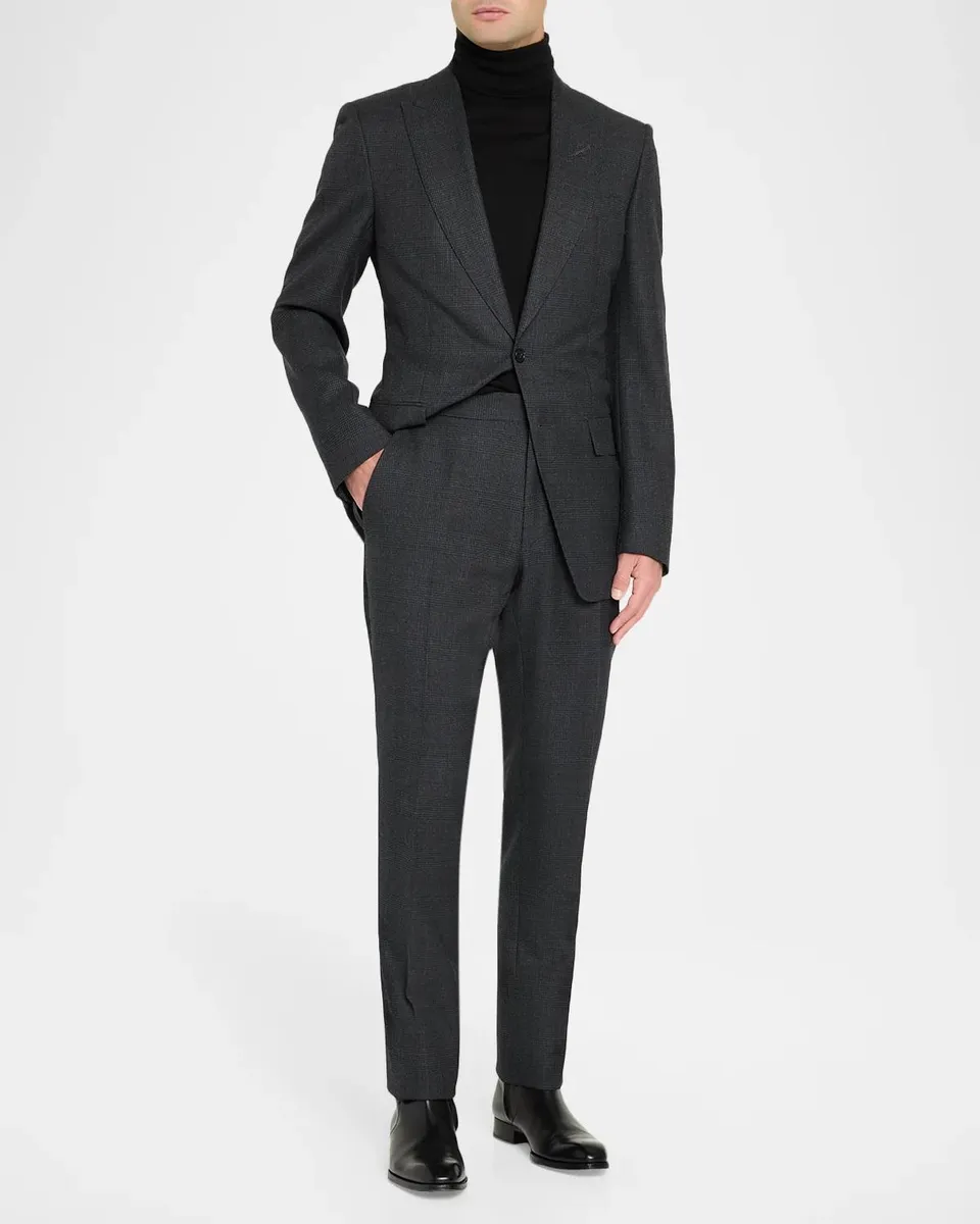 Tom Ford Men's Plaid Wool Two-Piece Suit | Thumbnail 2
