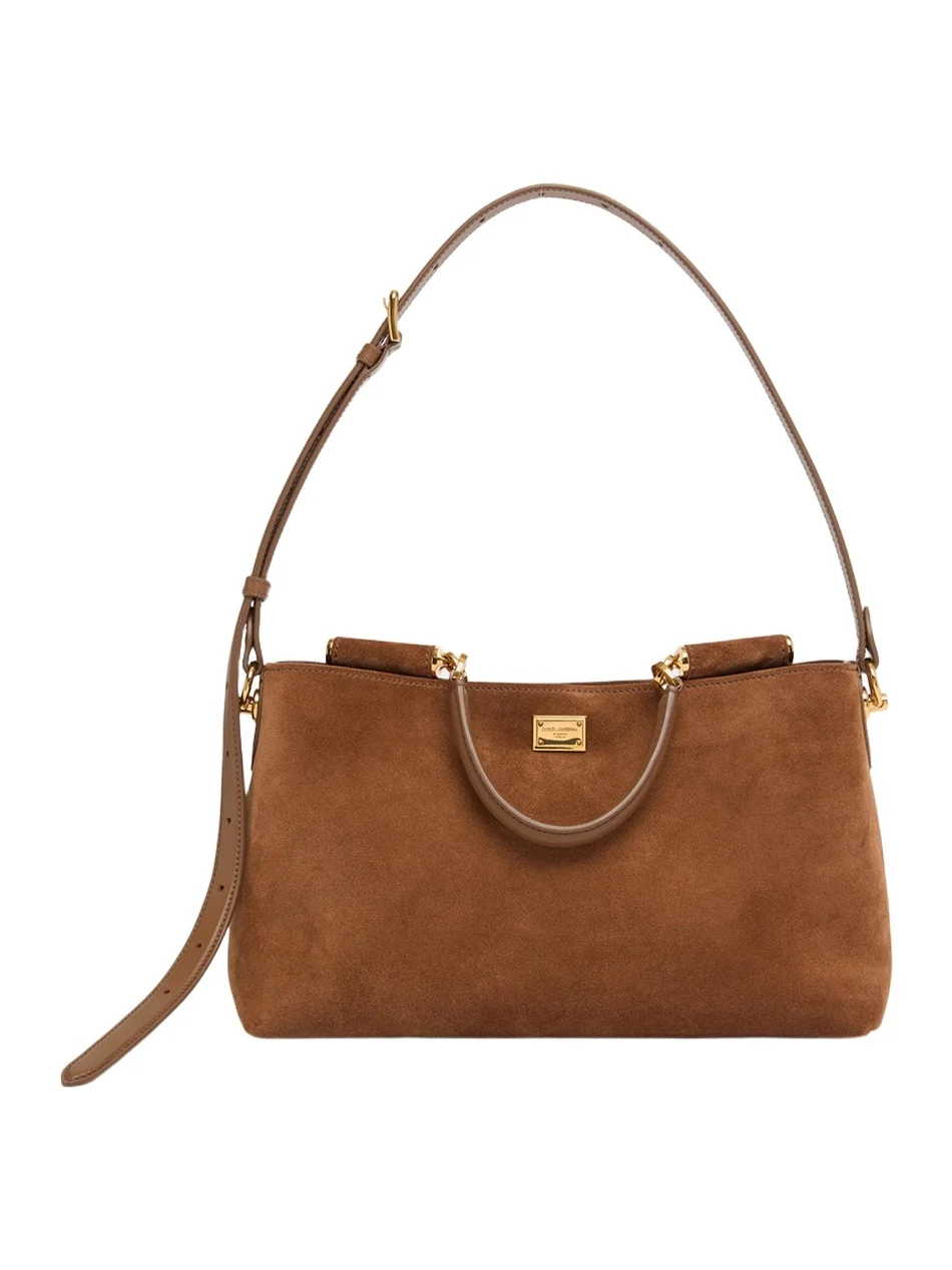 Dolce & Gabbana Vittoria Suede Shoulder Bag