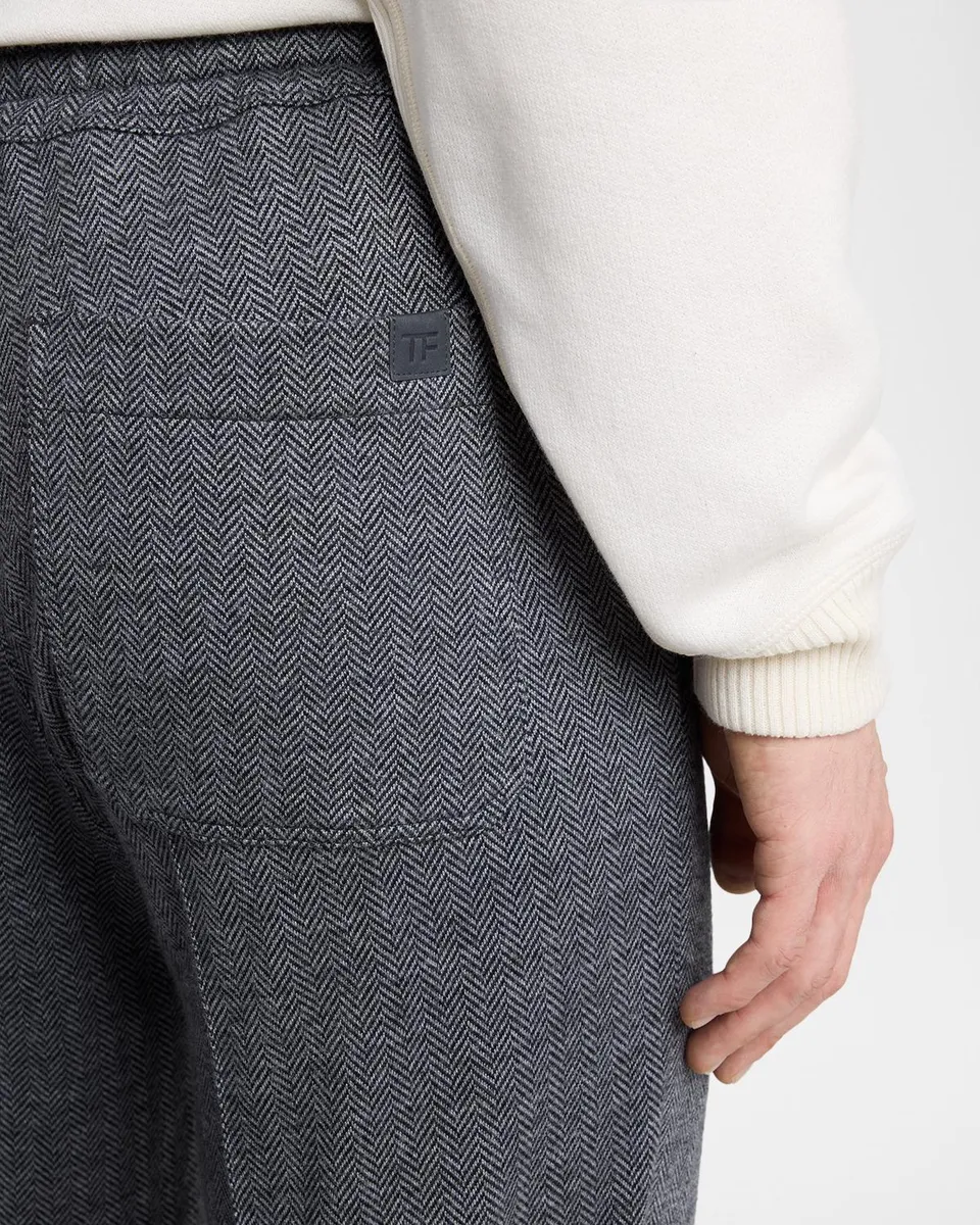 Tom Ford Cotton-Blend Straight-Leg Drawstring Pants | Thumbnail 5 Tom Ford Cotton-Blend Straight-Leg Drawstring Pants | Thumbnail 5