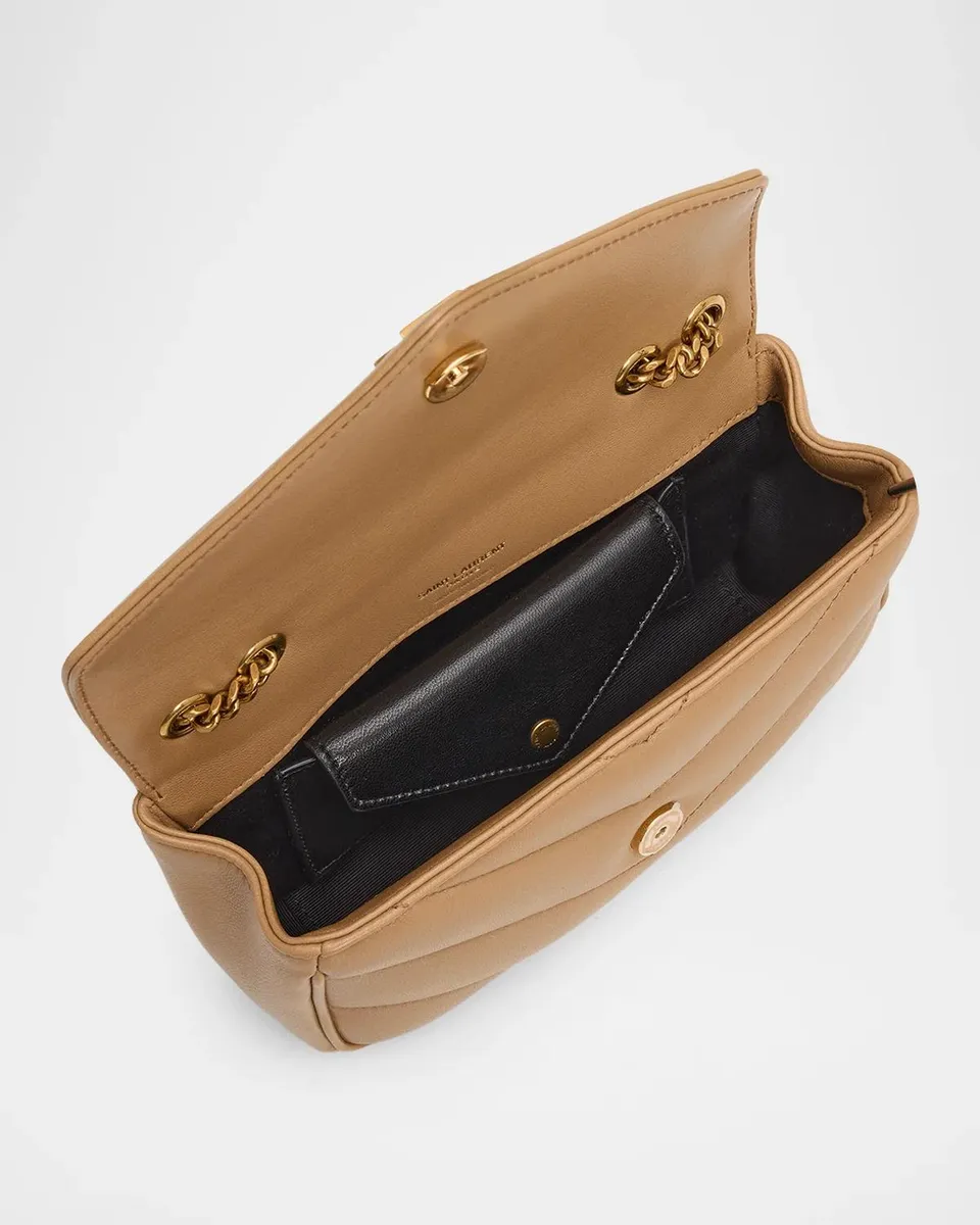 Saint Laurent Quilted Leather Shoulder Bag | Thumbnail 4 Saint Laurent Quilted Leather Shoulder Bag | Thumbnail 4