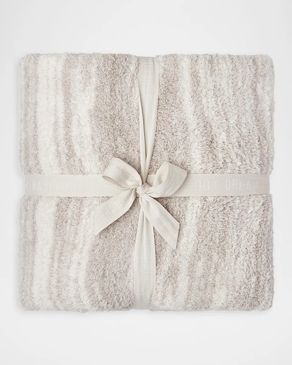 Barefoot Dreams CozyChic Space Dye Border Throw, 54" x 72" | Thumbnail 3