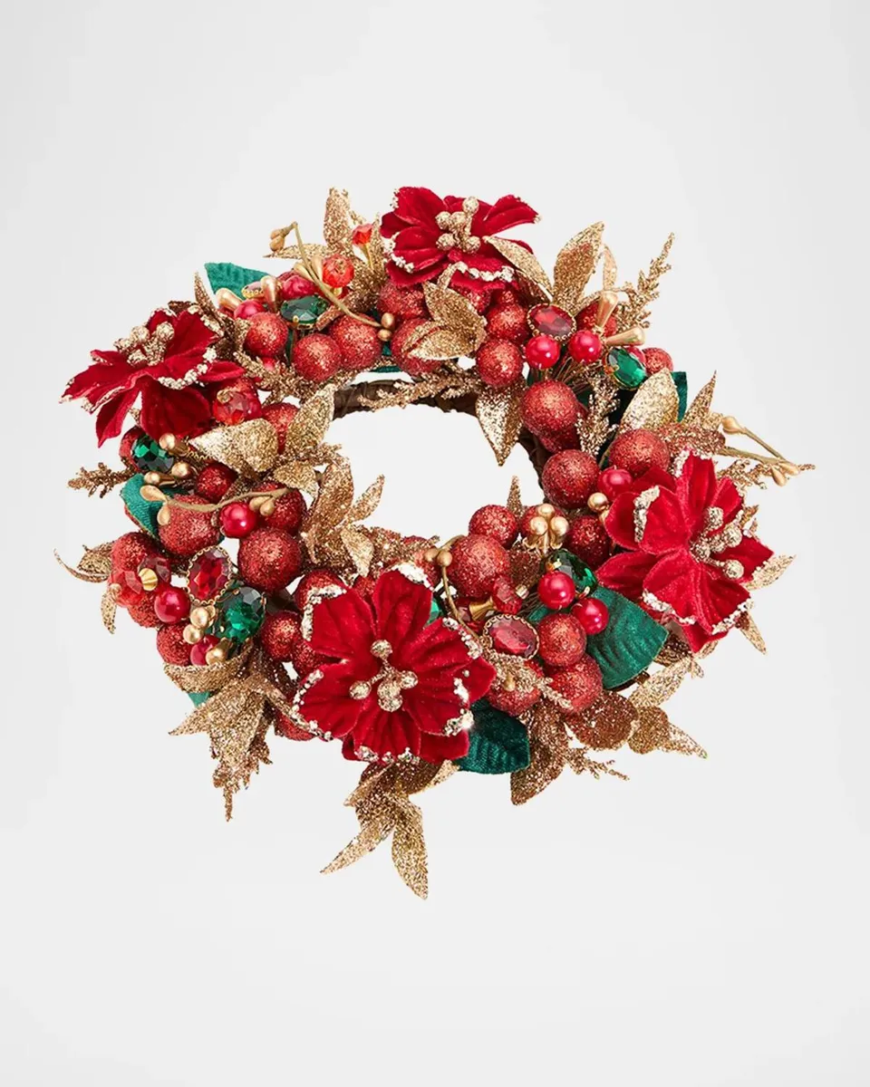 Salzburg Creations Shining Elegance 4" Candle Ring Wreath | Thumbnail 2 Salzburg Creations Shining Elegance 4" Candle Ring Wreath | Thumbnail 2