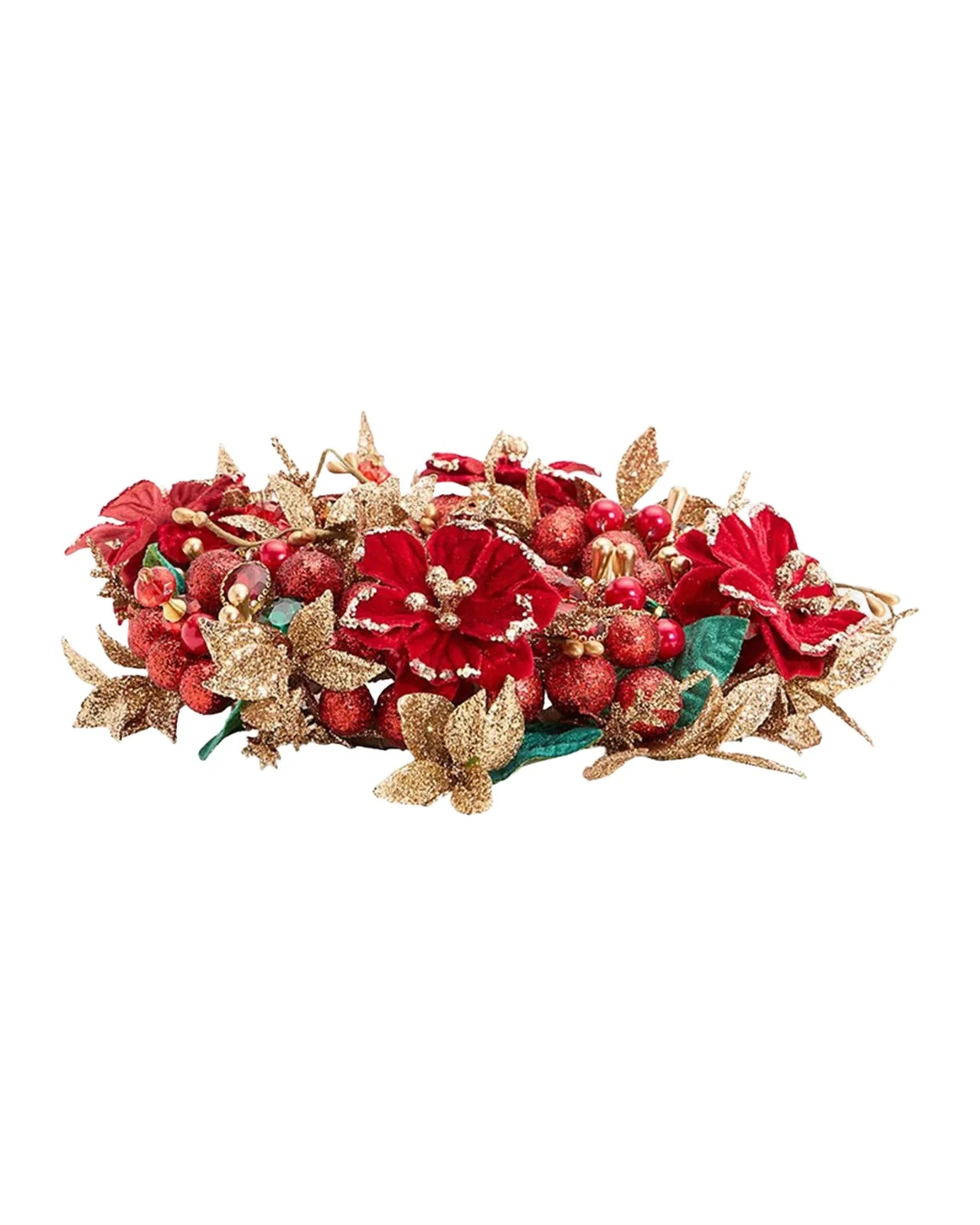 Salzburg Creations Shining Elegance 4" Candle Ring Wreath