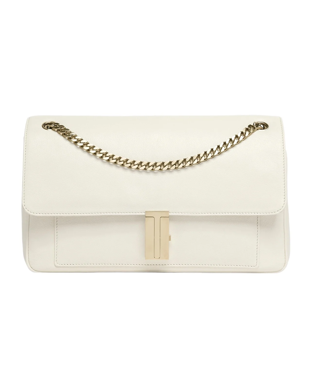Tom Ford Mia T-Clasp Leather Shoulder Bag