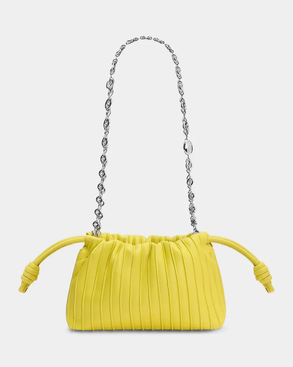 Loewe Flamenco Pleated Shoulder Bag in Napa Leather | Thumbnail 4 Loewe Flamenco Pleated Shoulder Bag in Napa Leather | Thumbnail 4