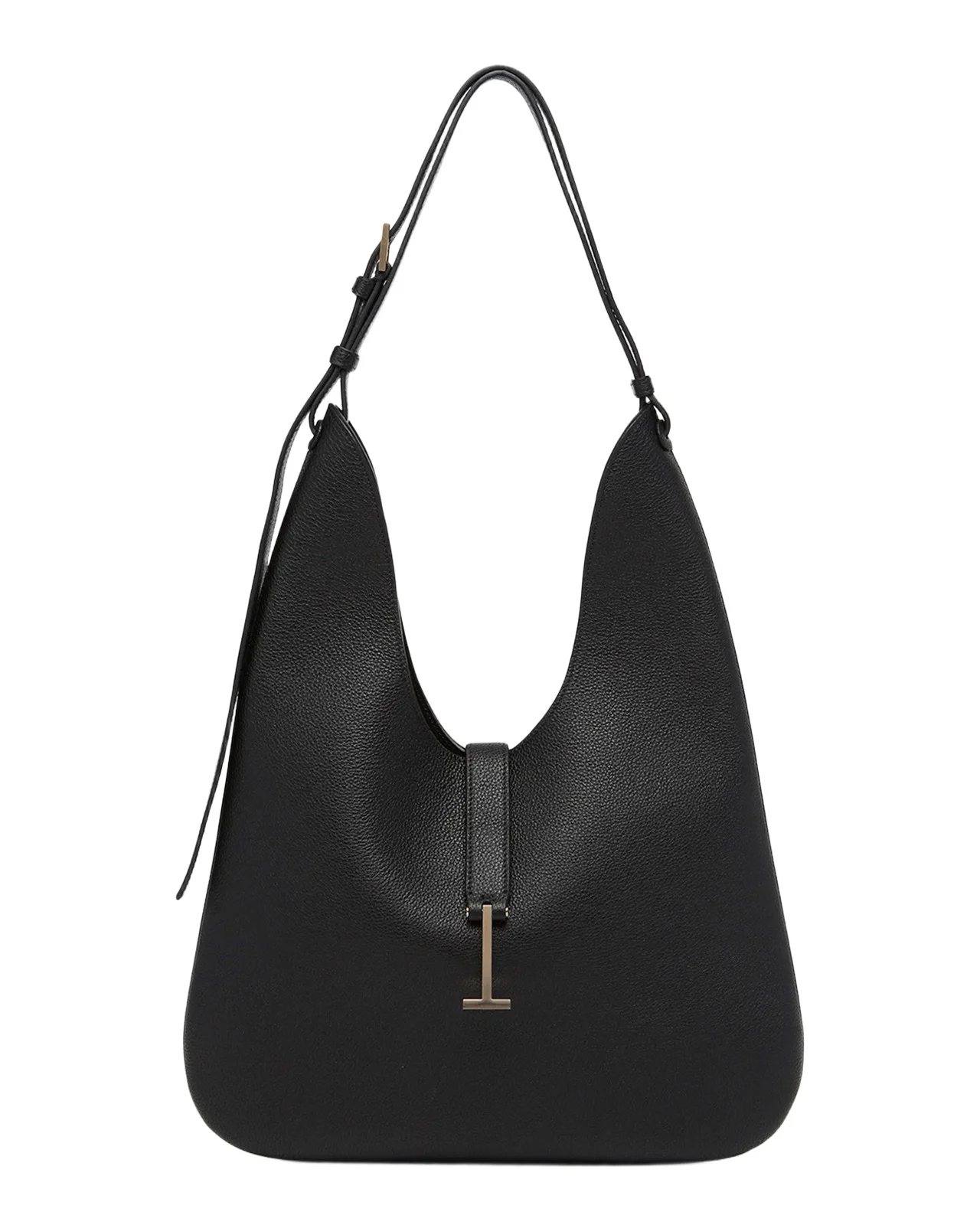 Tom Ford Kara Medium Hanging T Leather Hobo Bag
