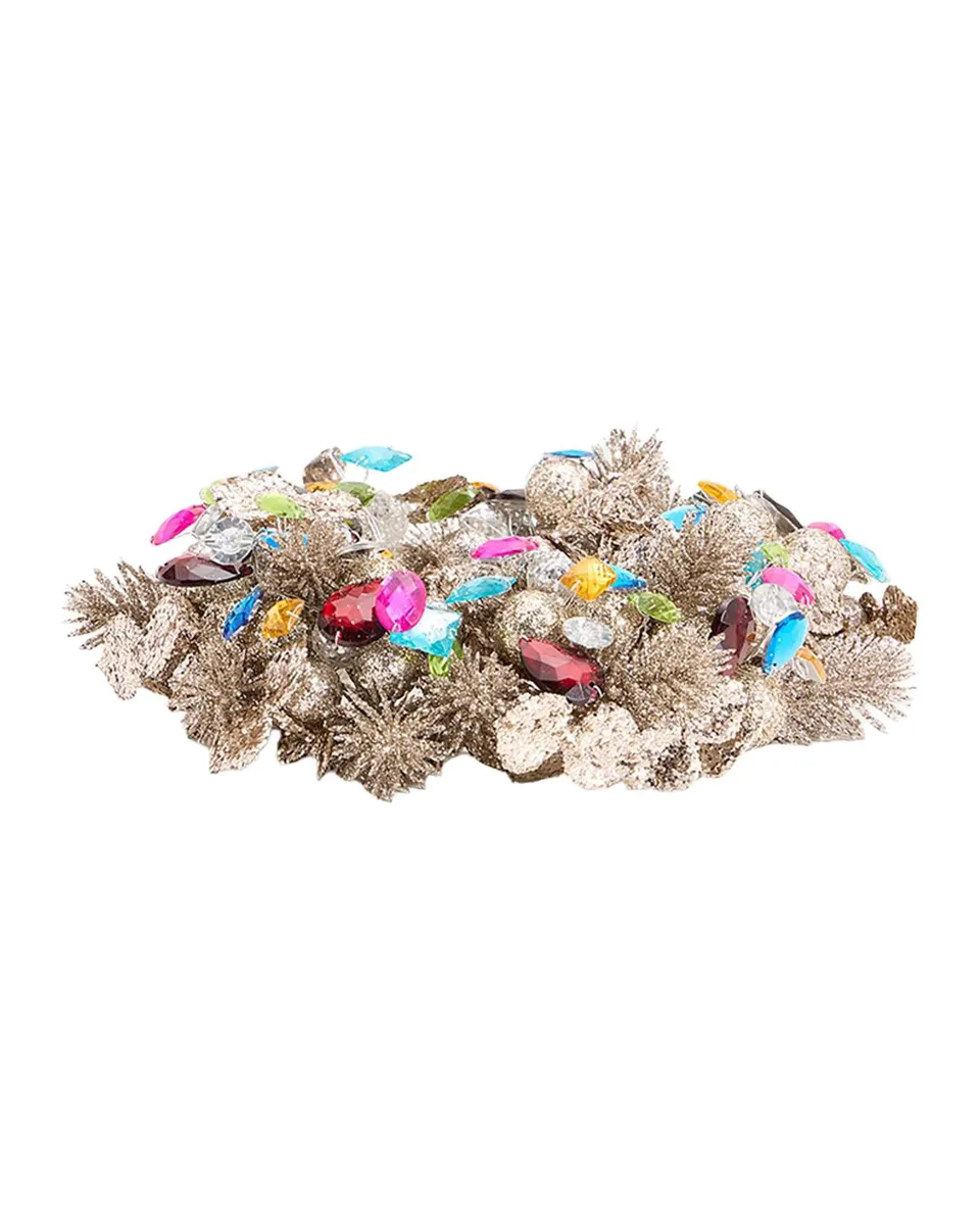 Salzburg Creations Bright Holiday 4" Candle Ring Wreath | Thumbnail 3