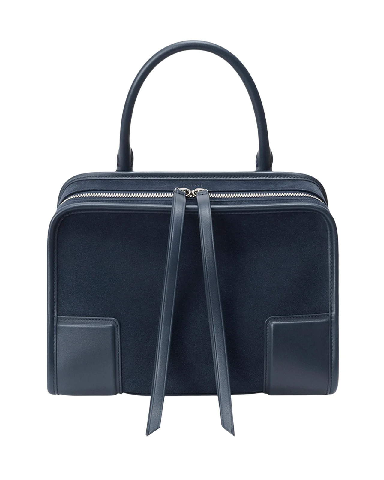 Loewe Amazona 180 Top-Handle Bag in Suede & Leather