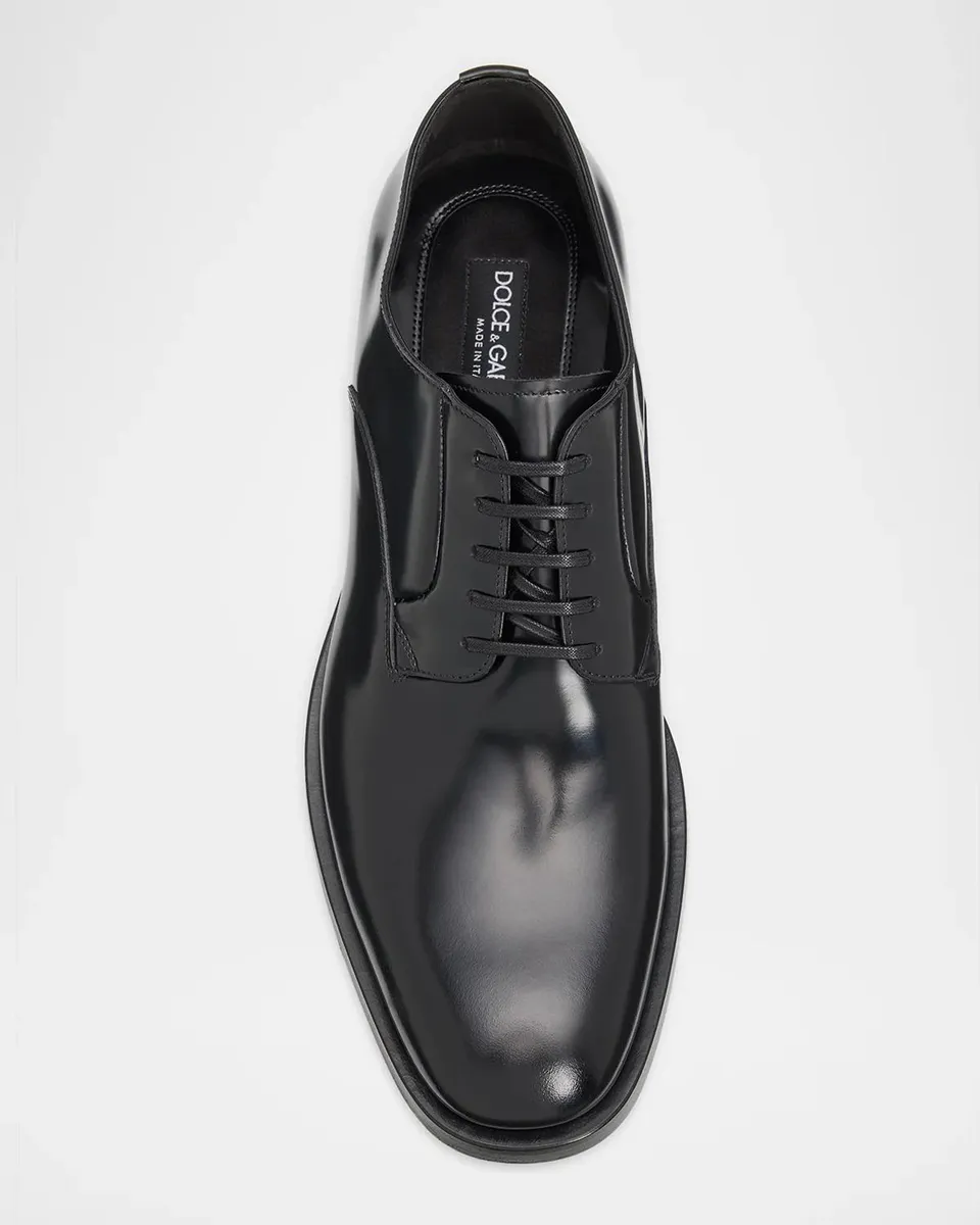 Dolce & Gabbana Men's Calfskin Derby Shoes | Thumbnail 4 Dolce & Gabbana Men's Calfskin Derby Shoes | Thumbnail 4