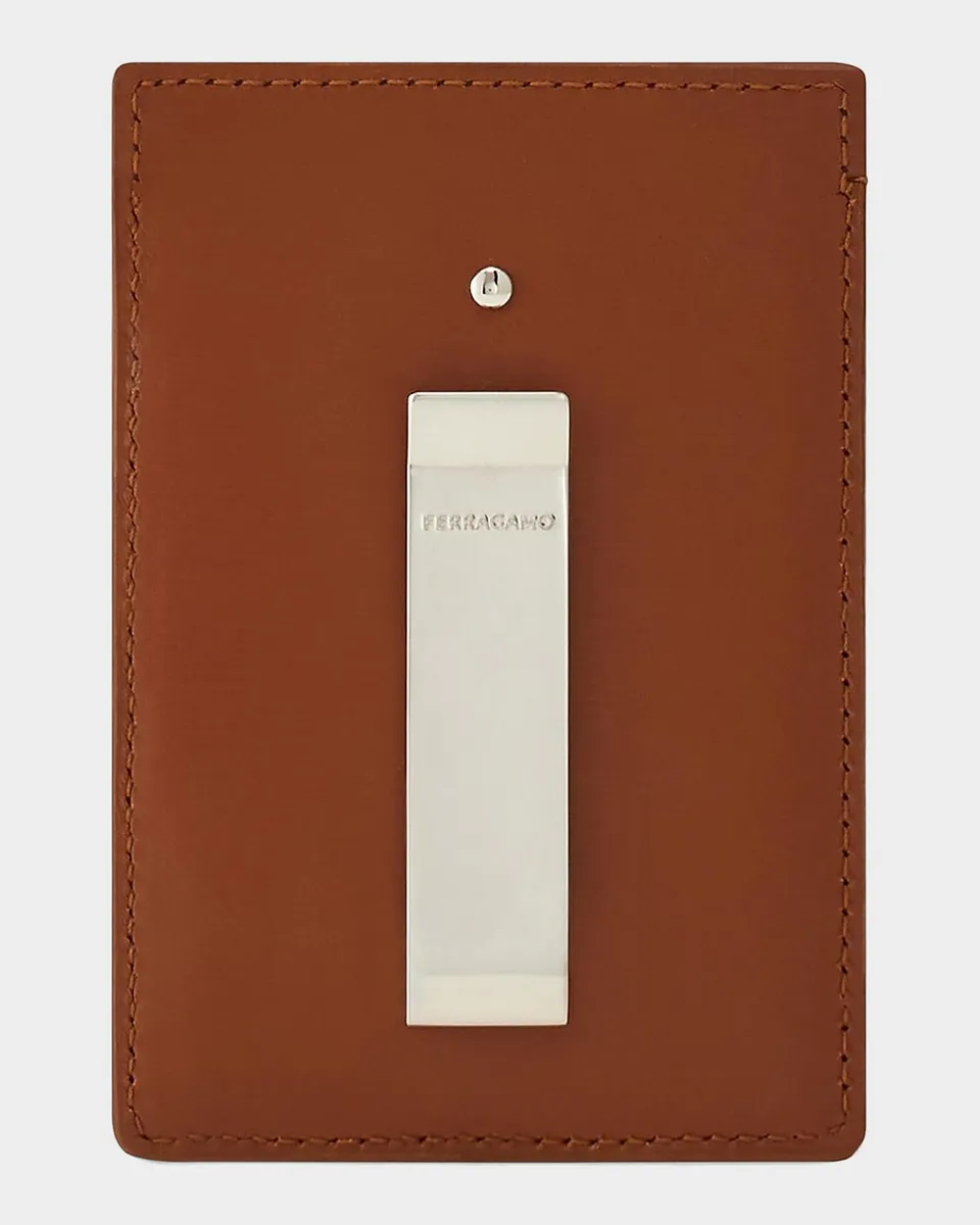Ferragamo Florence Leather Card Case & Money Clip | Thumbnail 2 Ferragamo Florence Leather Card Case & Money Clip | Thumbnail 2