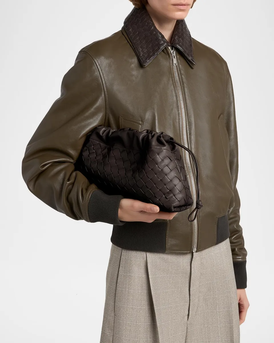 Bottega Veneta Dustbag Notte Leather Shoulder Bag | Thumbnail 2