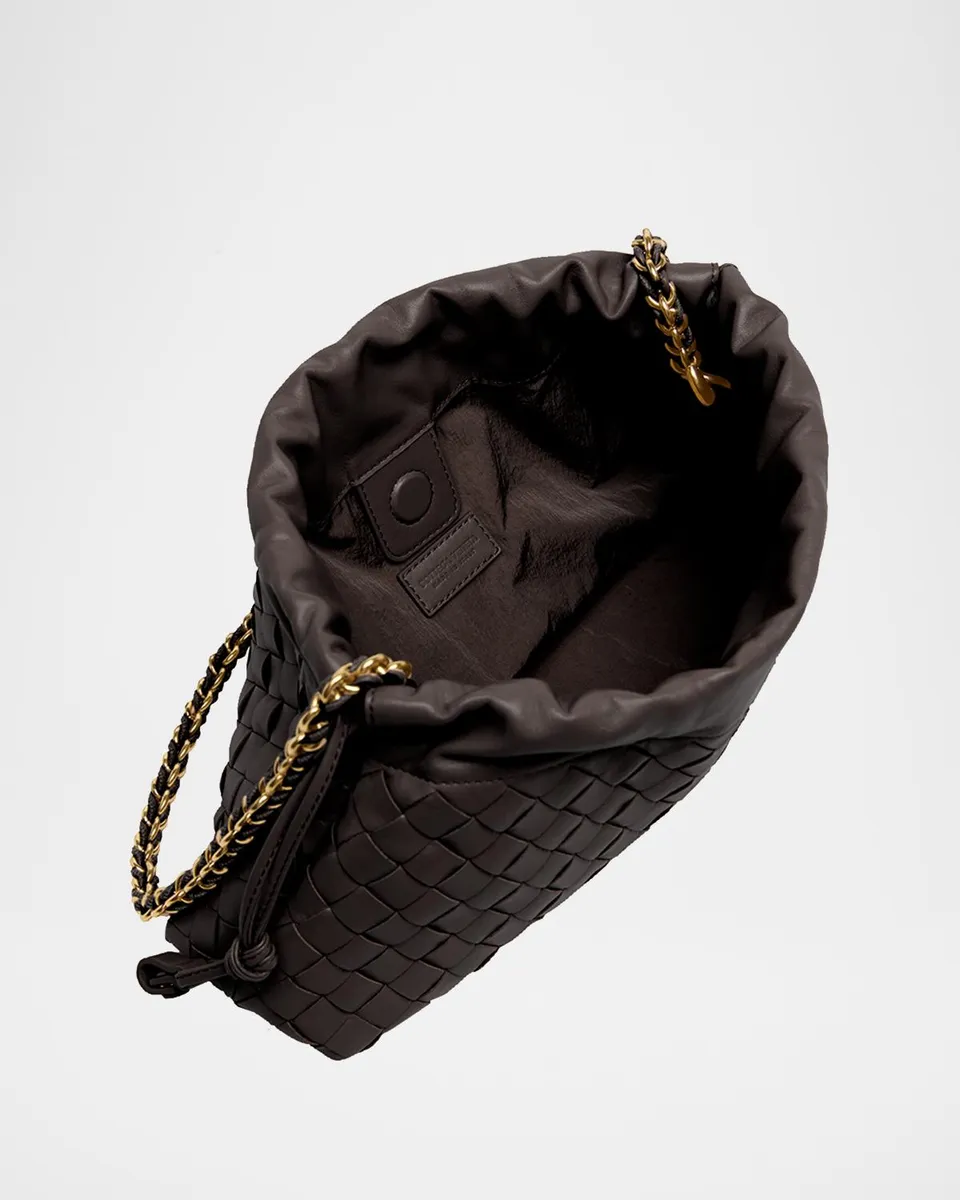 Bottega Veneta Dustbag Notte Leather Shoulder Bag | Thumbnail 4
