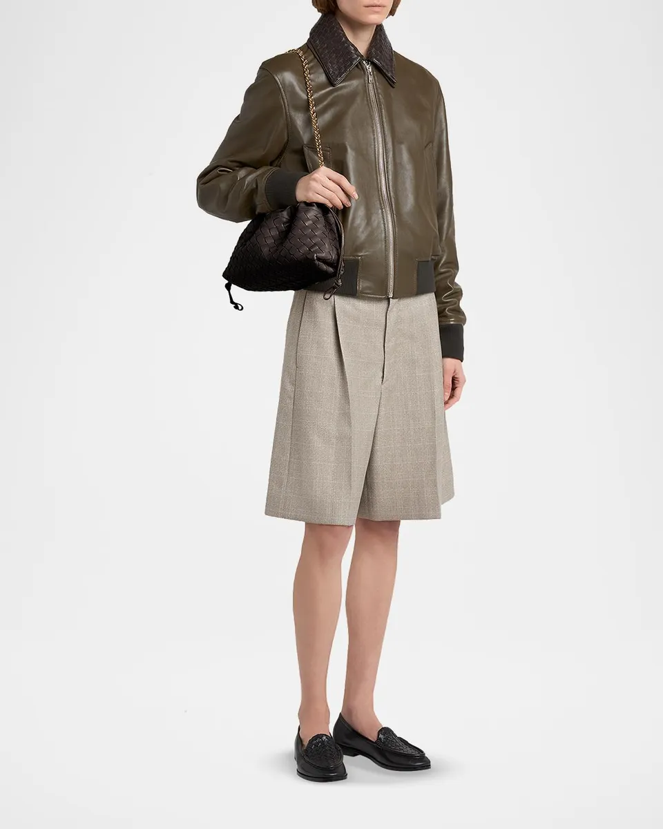 Bottega Veneta Dustbag Notte Leather Shoulder Bag | Thumbnail 5