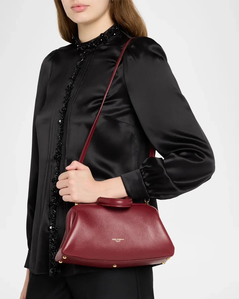 Dolce & Gabbana Nonna Small Leather Satchel | Thumbnail 2