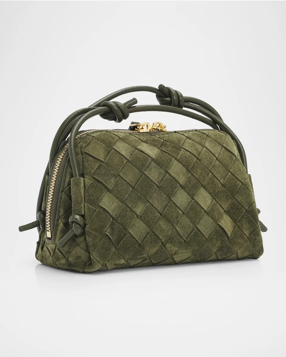 Bottega Veneta Concert Pouch Intrecciato Suede Crossbody Bag | Thumbnail 3 Bottega Veneta Concert Pouch Intrecciato Suede Crossbody Bag | Thumbnail 3