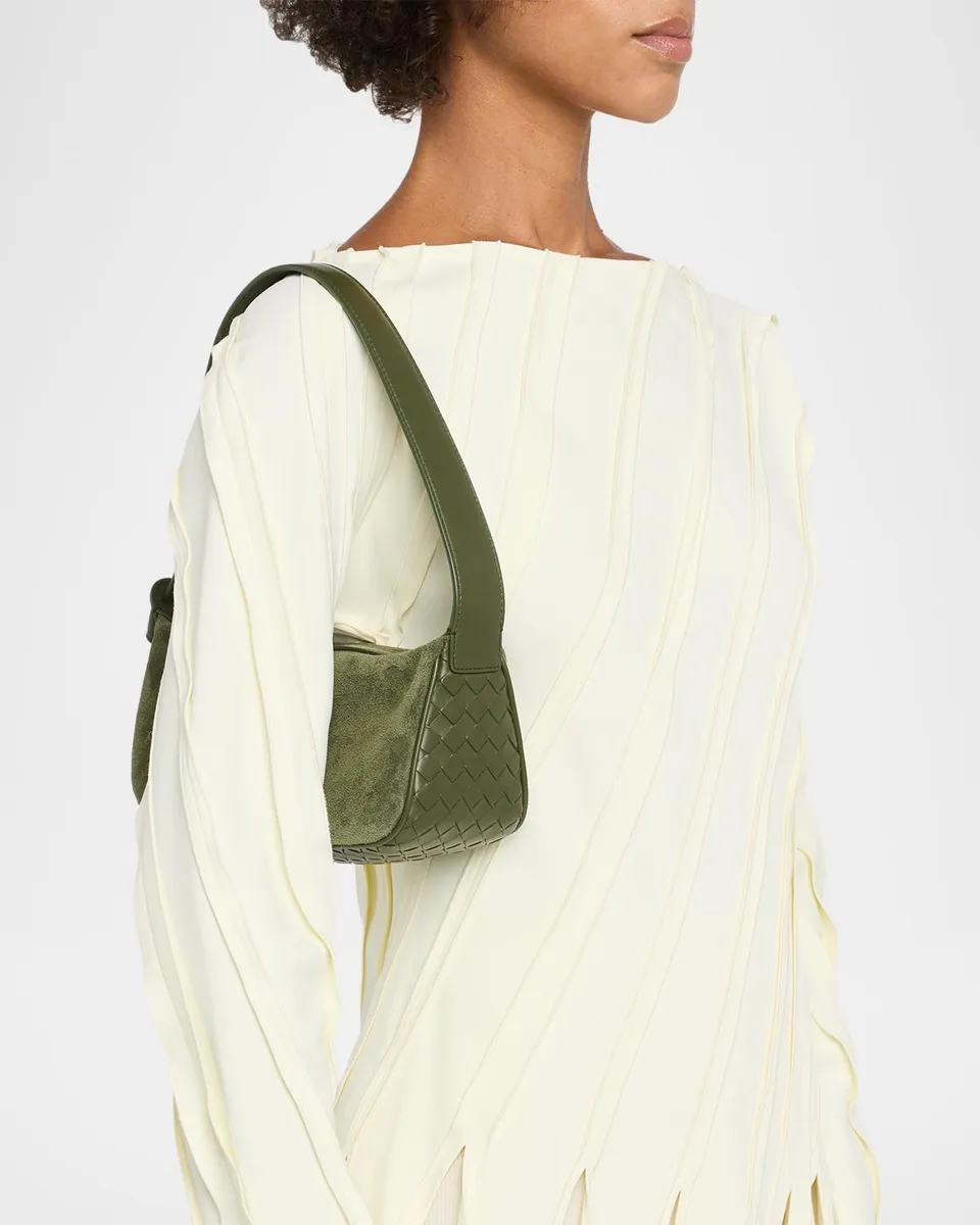 Bottega Veneta Nodo Intrecciato Suede Shoulder Bag | Thumbnail 2