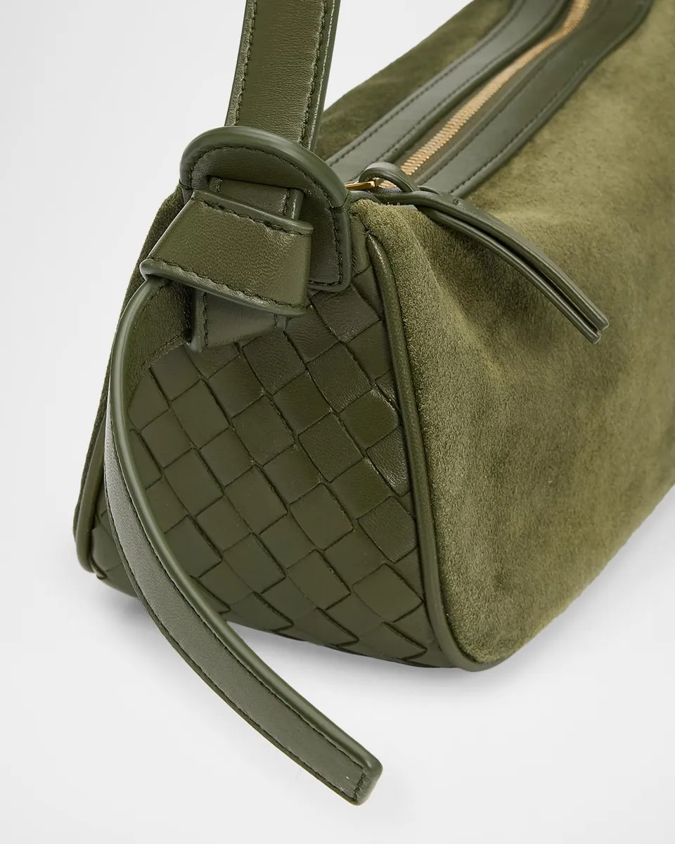 Bottega Veneta Nodo Intrecciato Suede Shoulder Bag | Thumbnail 6