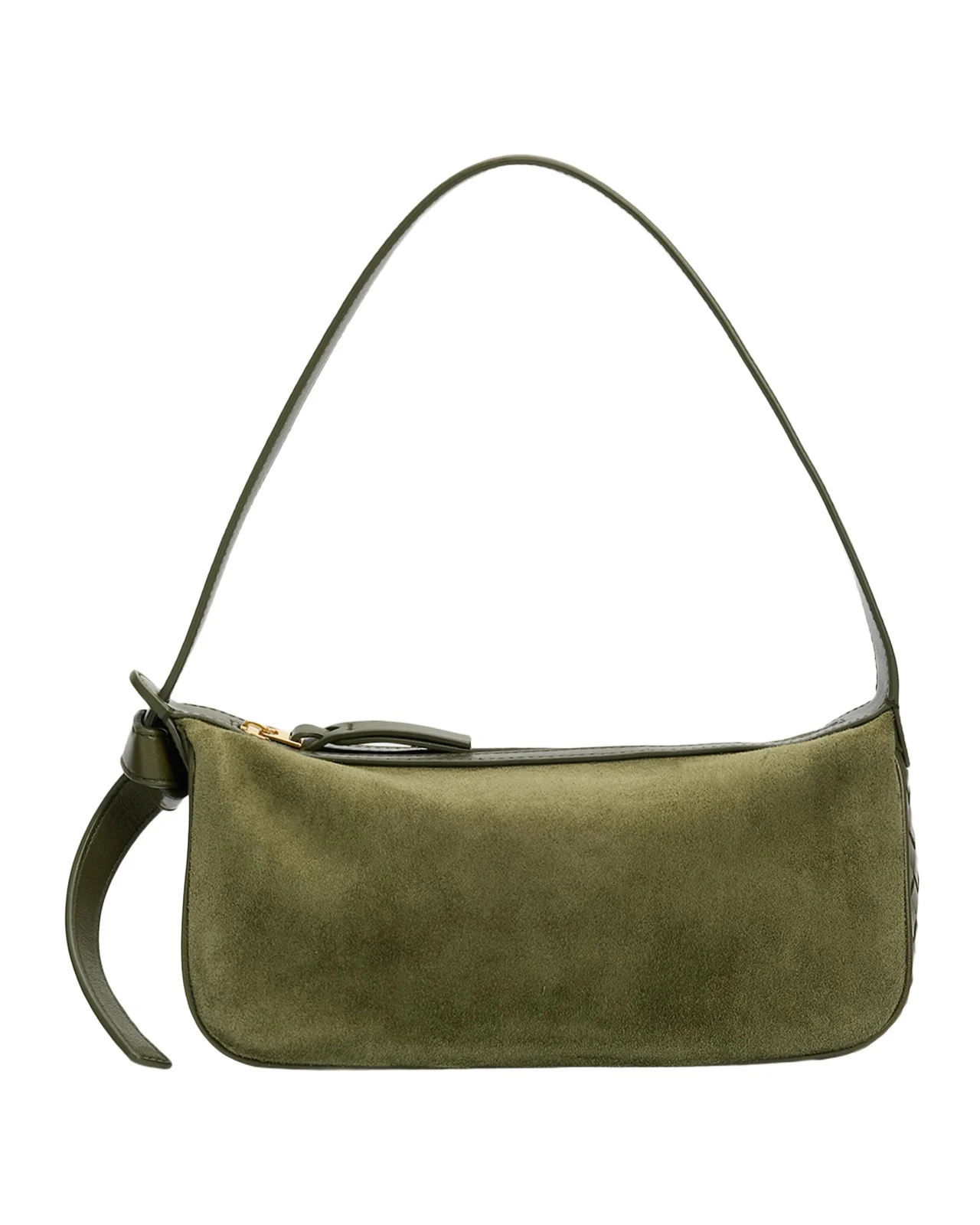 Bottega Veneta Nodo Intrecciato Suede Shoulder Bag