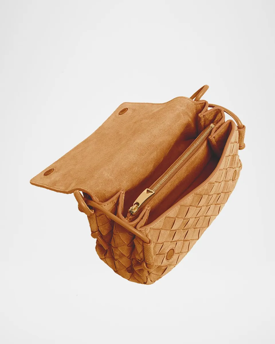 Bottega Veneta Smooth Suede Crossbody Bag | Thumbnail 4 Bottega Veneta Smooth Suede Crossbody Bag | Thumbnail 4