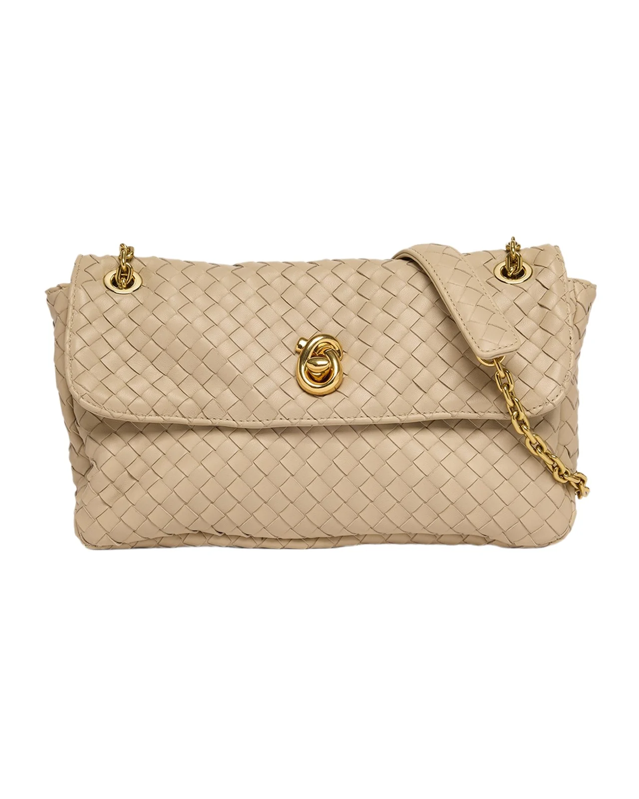 Bottega Veneta Madison Intrecciato Leather Shoulder Bag