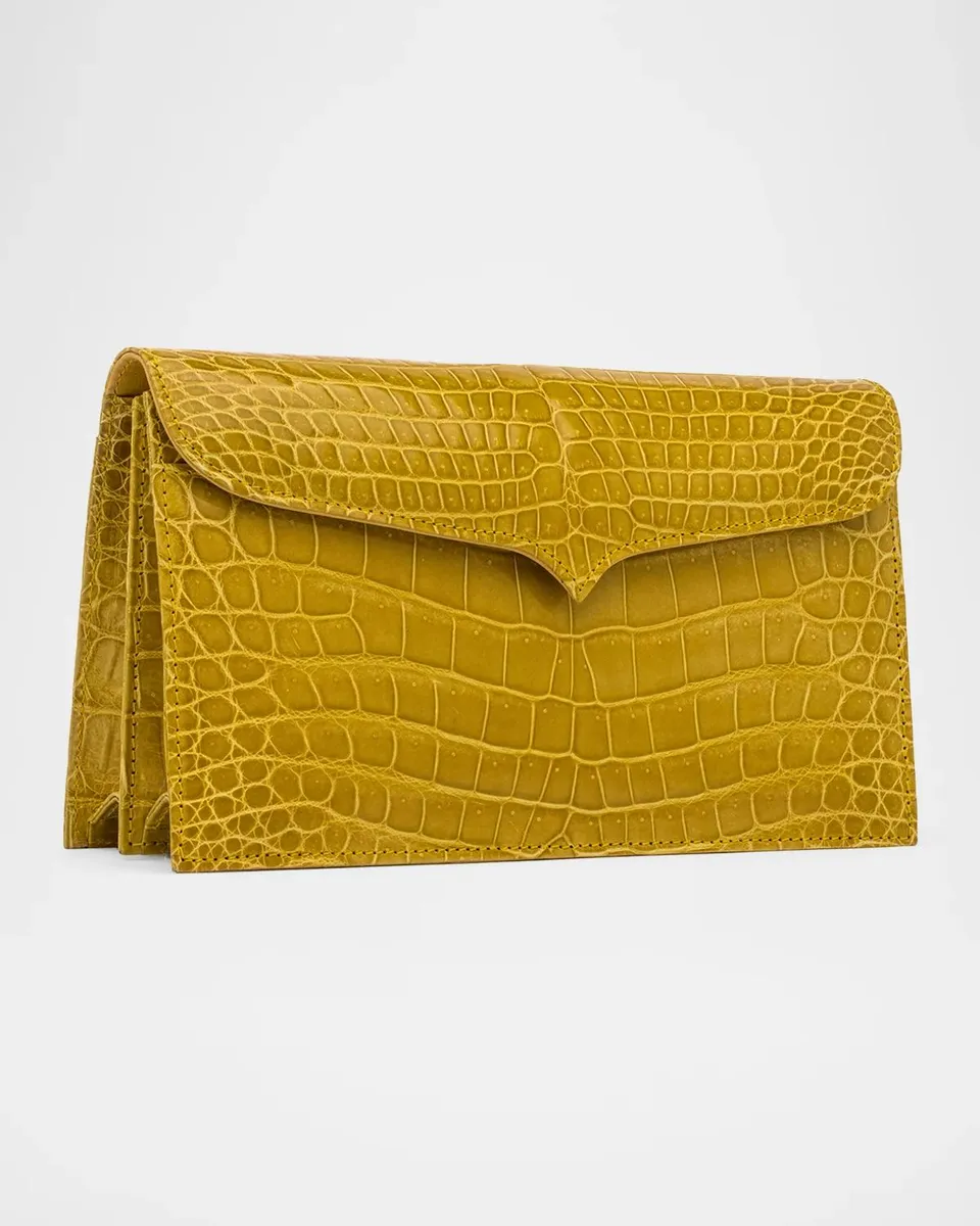 Lana Marks Capri Alligator Leather Clutch Bag | Thumbnail 2