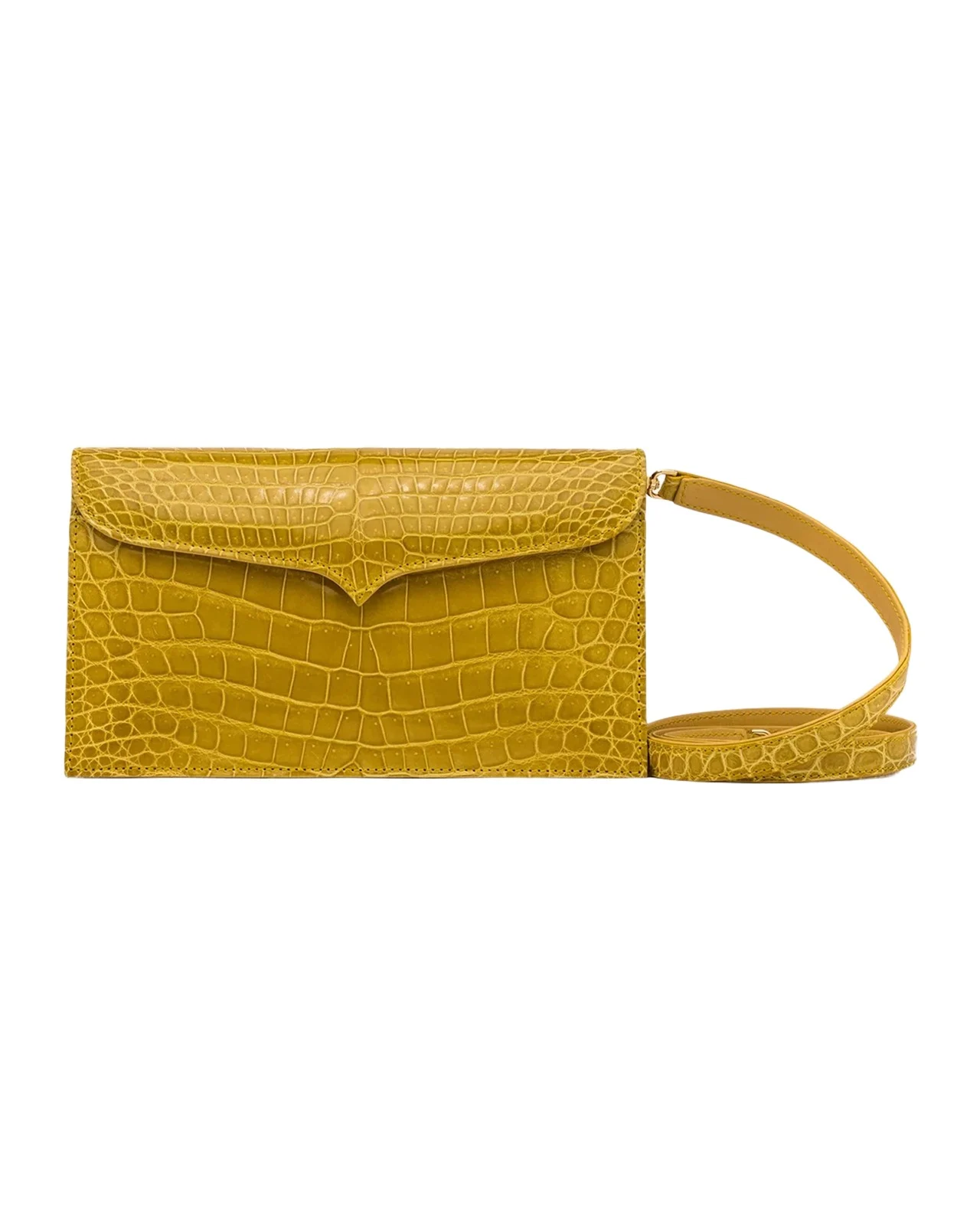 Lana Marks Capri Alligator Leather Clutch Bag