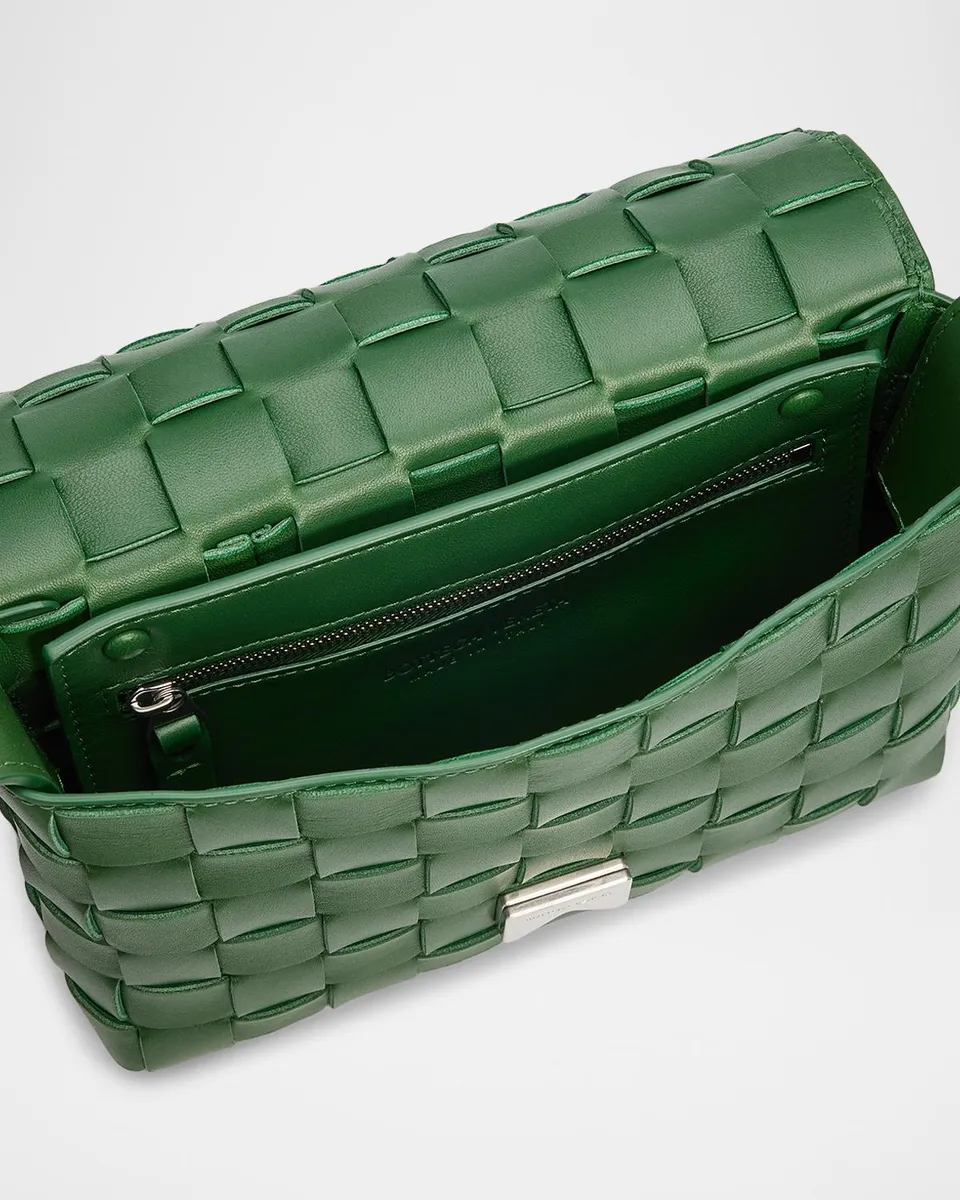 Bottega Veneta Men's Intrecciato Leather Messenger Bag | Thumbnail 4 Bottega Veneta Men's Intrecciato Leather Messenger Bag | Thumbnail 4